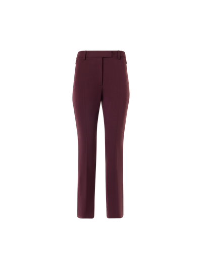 Designer Verkürzte Bootcut Hose - Rot