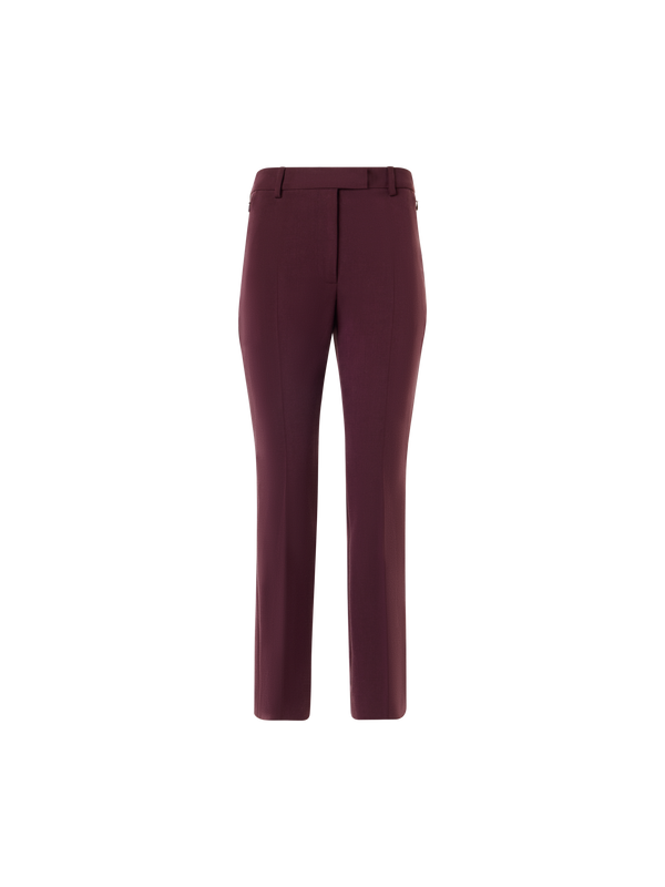 Designer Verkürzte Bootcut Hose - Rot