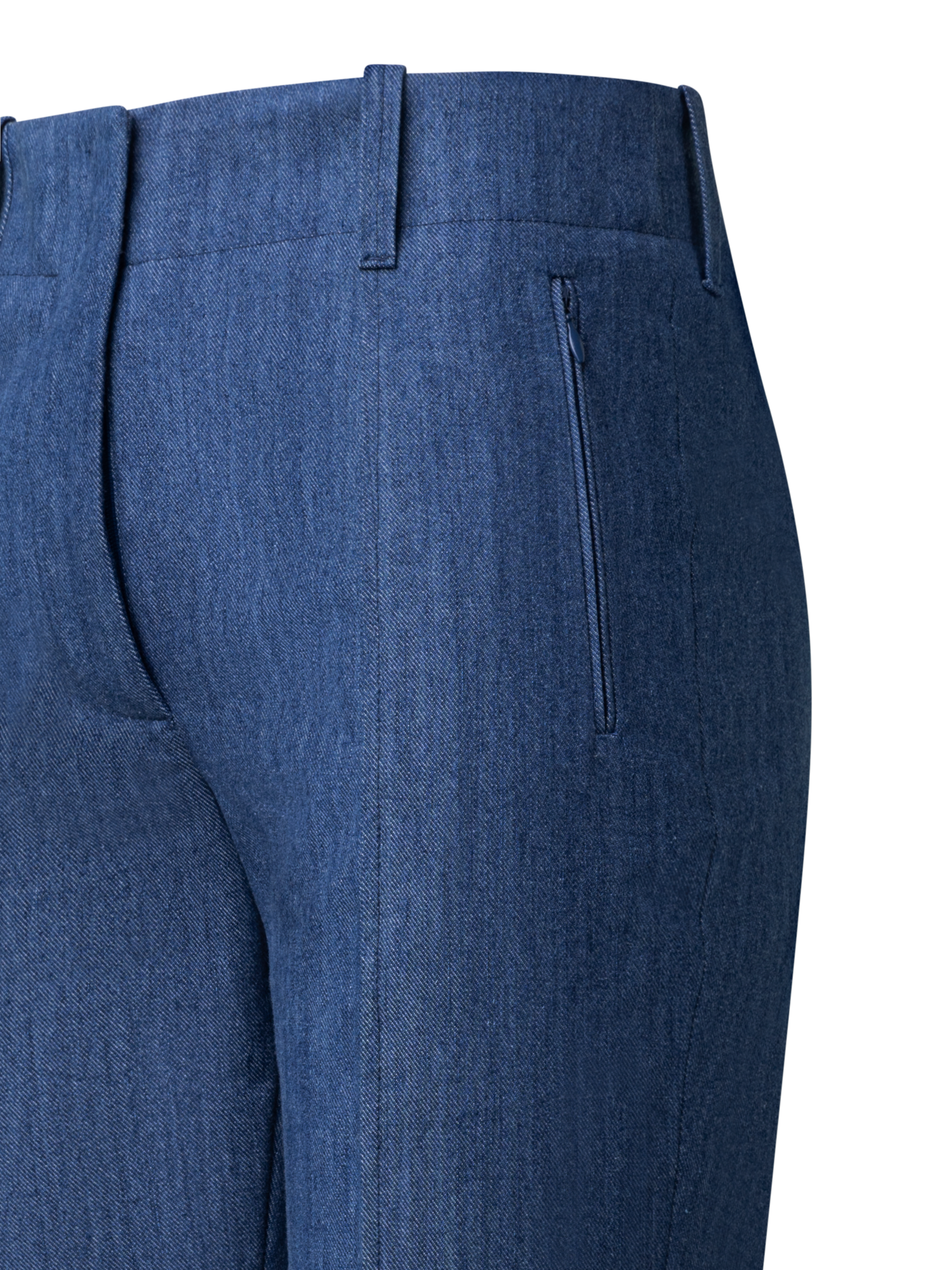 Designer Slim Hose aus Baumwoll-Stretch-Denim - Blau