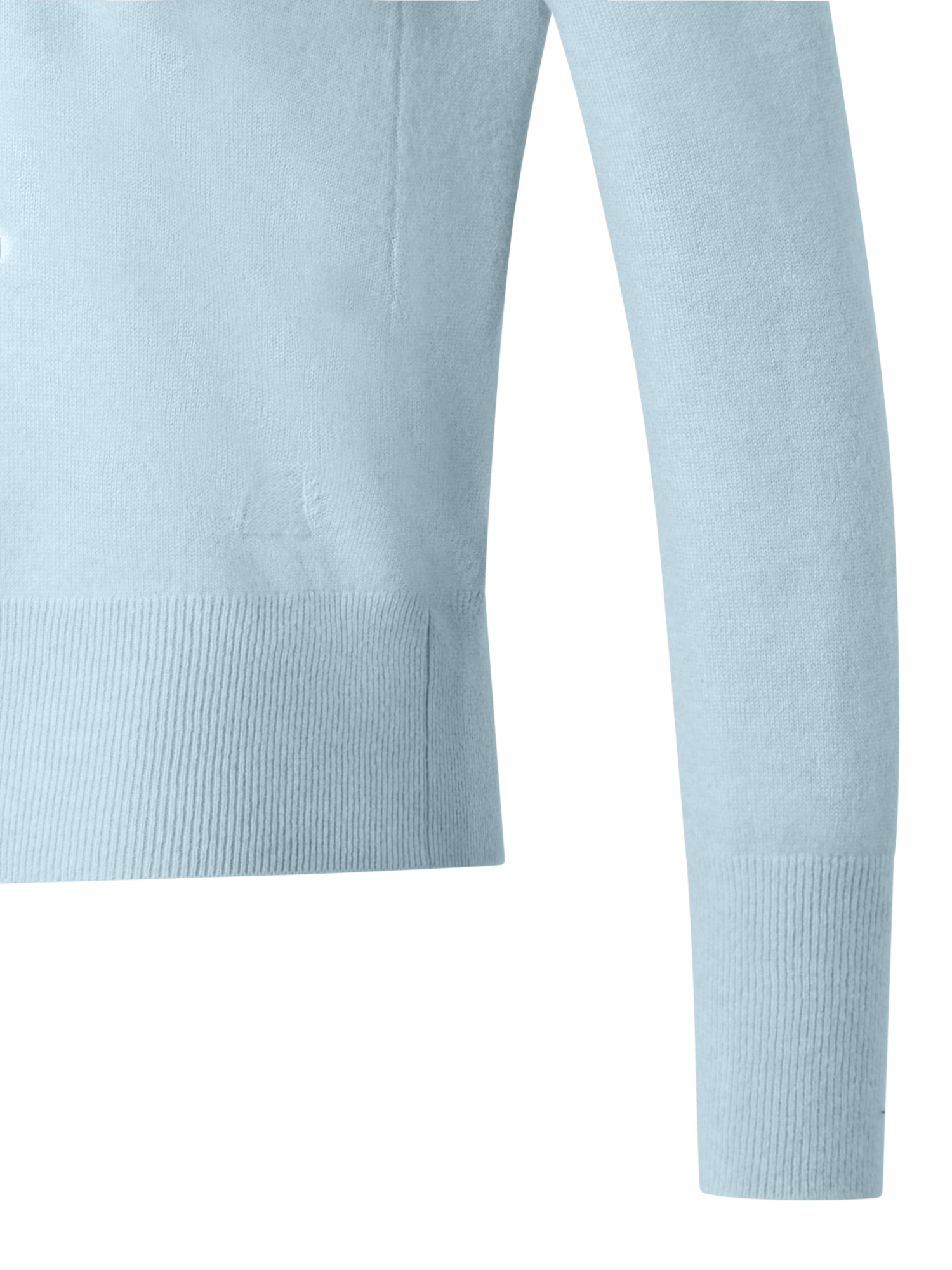 Designer Kaschmirpullover mit V-Ausschnitt - Blau