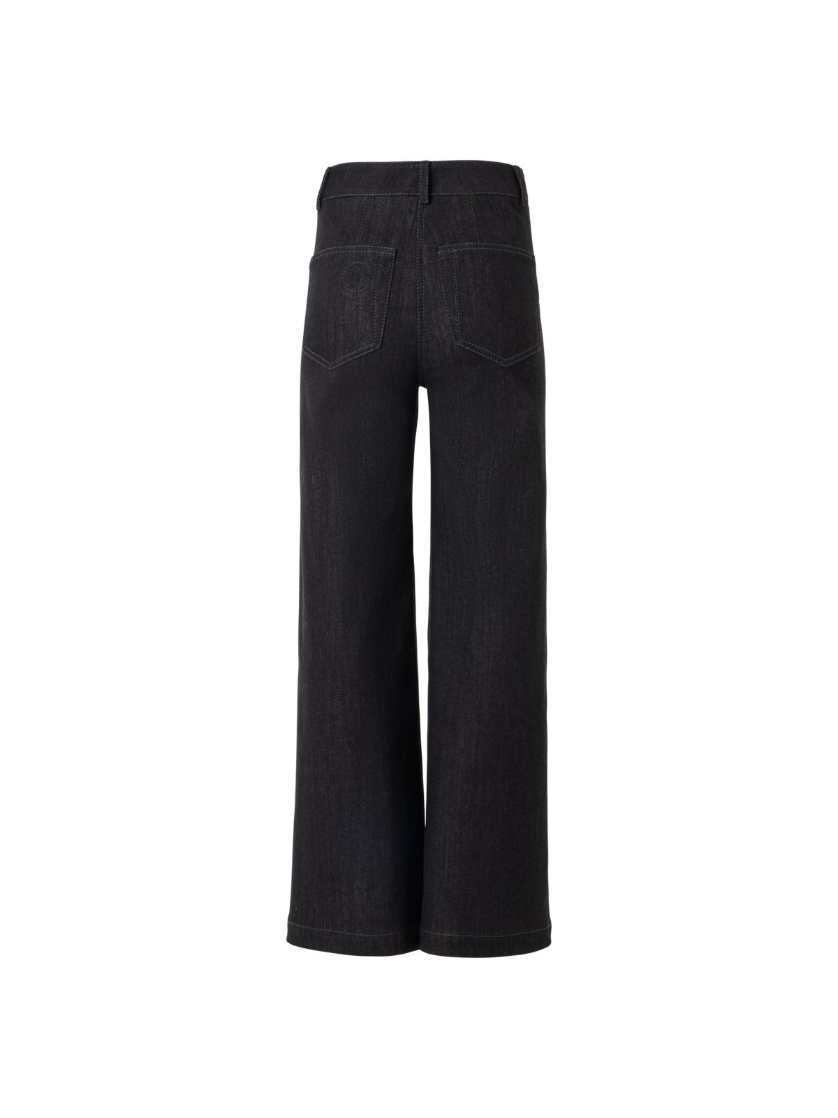 Designer Caia Straight-Leg Hose aus Hochstretch-Baumwoll-Denim - Schwarz