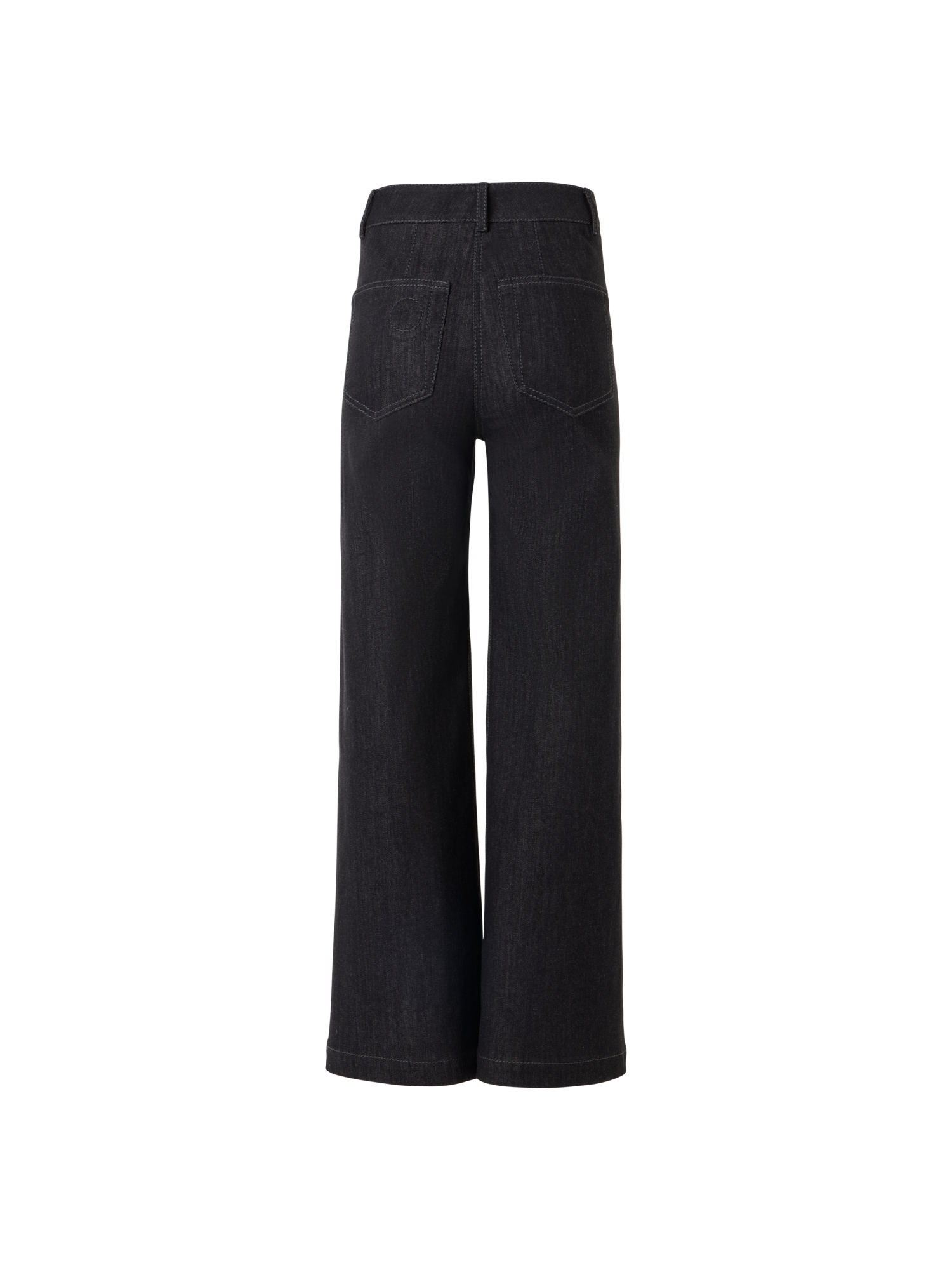 Designer Caia Straight-Leg Hose aus Hochstretch-Baumwoll-Denim - Schwarz