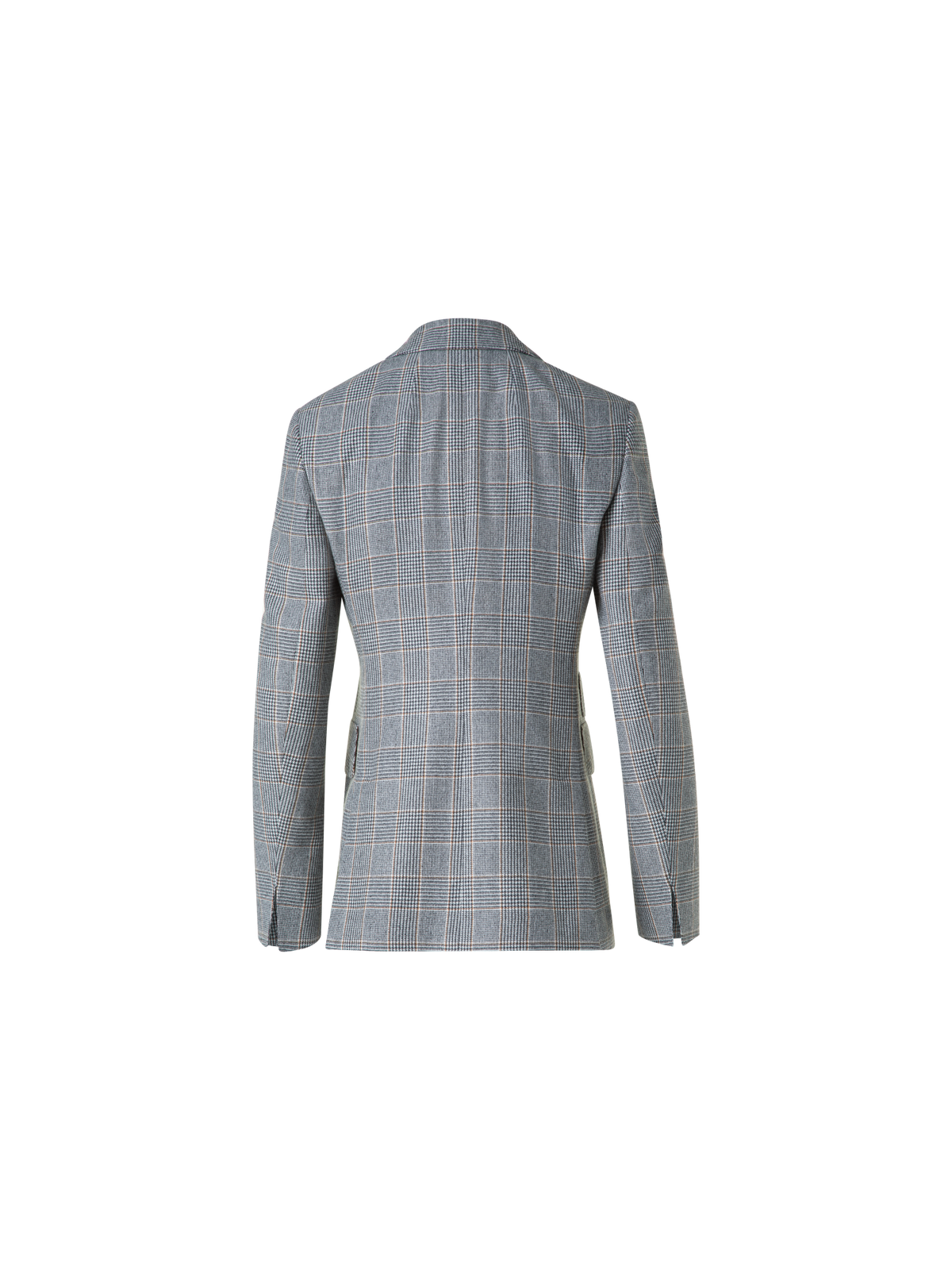 Designer Langer Prince of Wales Blazer aus Kaschmir - Schwarz - Bunt