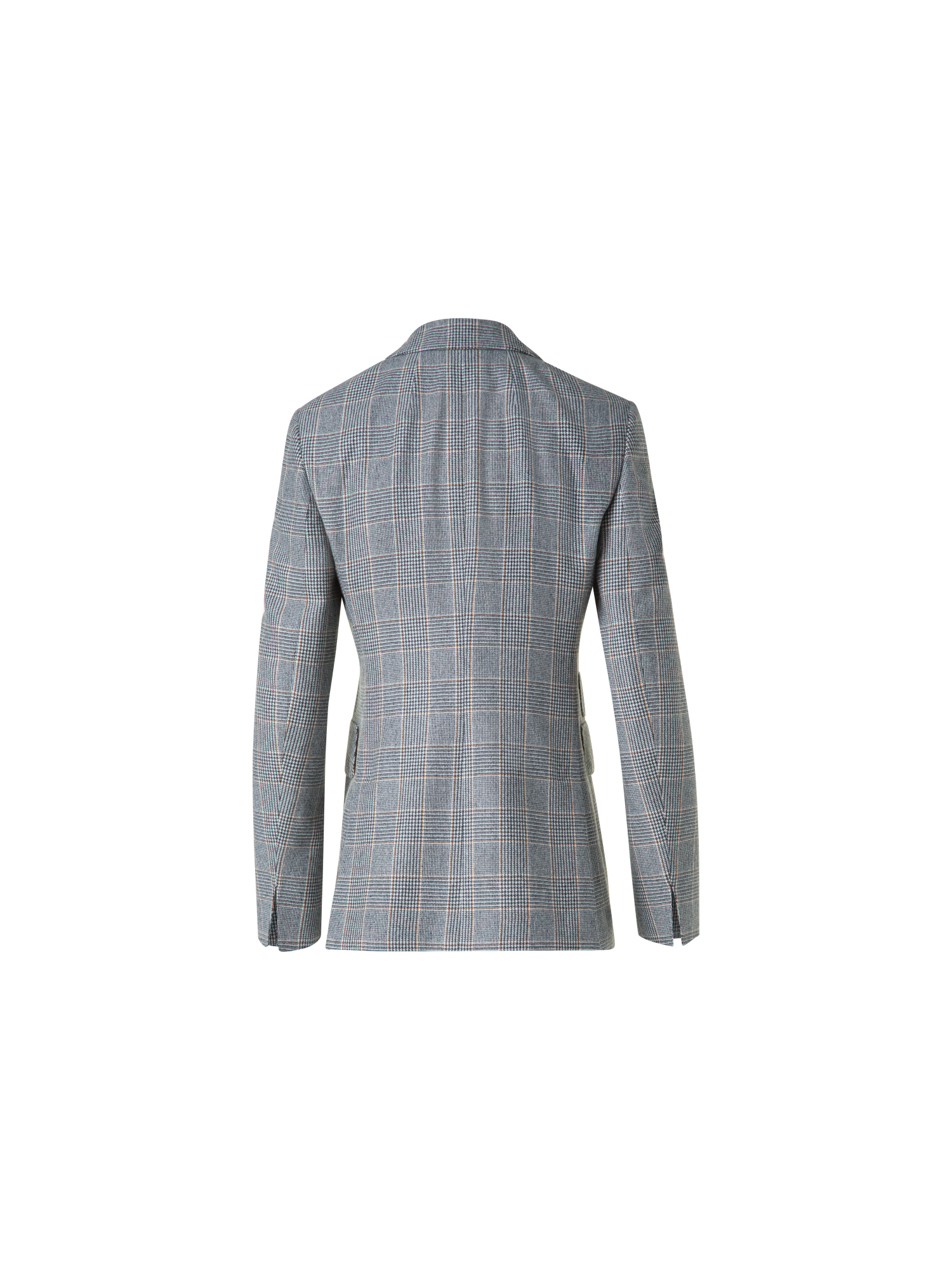 Designer Langer Prince of Wales Blazer aus Kaschmir - Schwarz - Bunt