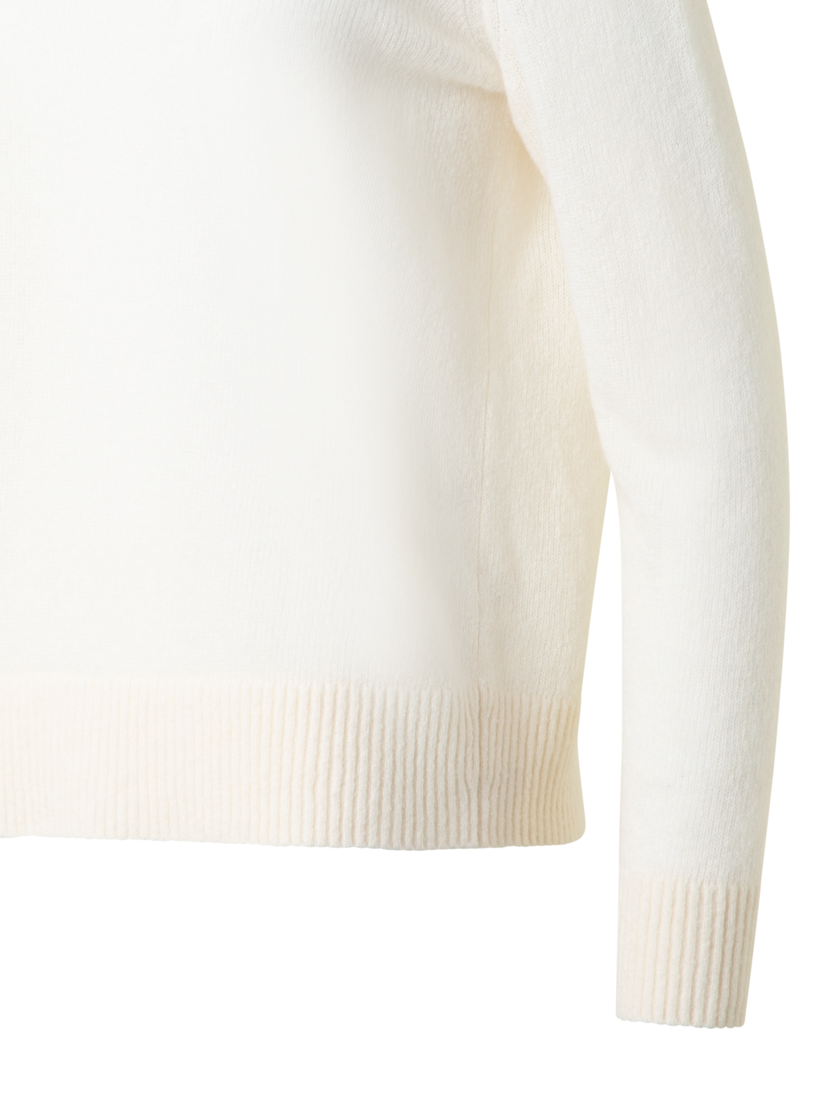 Designer Oversize-Pullover aus Kaschmir und Seide - Weiss