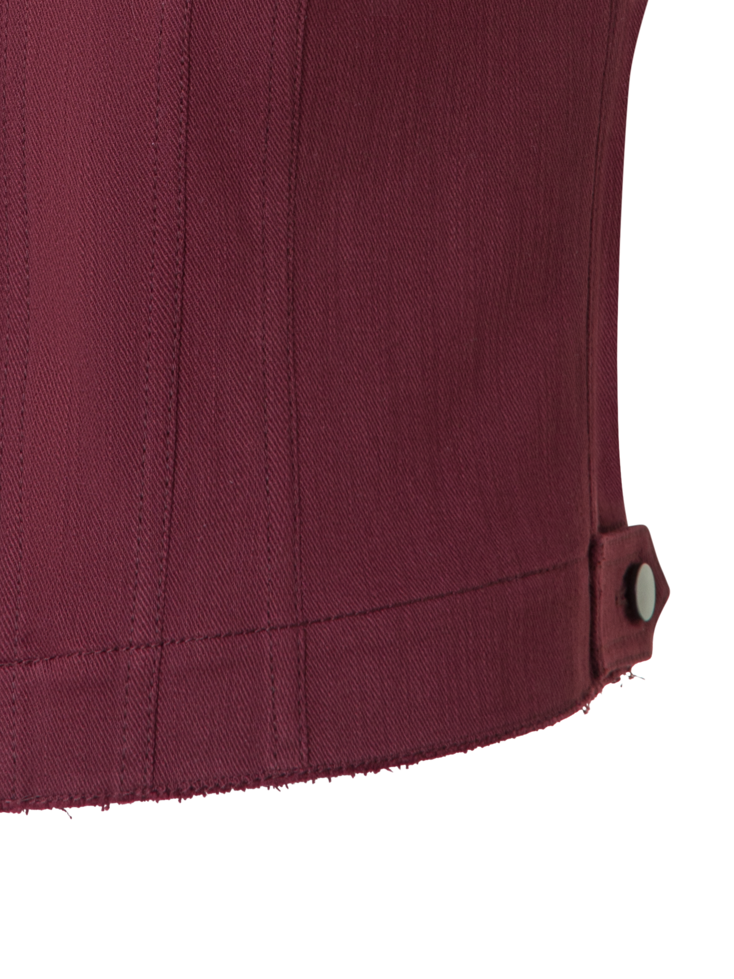 Designer Gilet aus Baumwoll-Denim - Violett - Rot