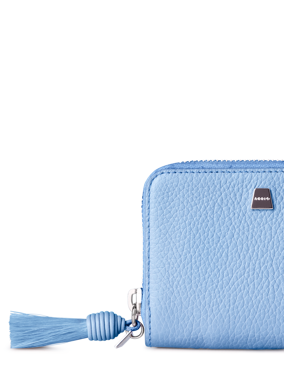 Designer Small Zip Around Wallet - Blau - Beige - Rot - Rosa