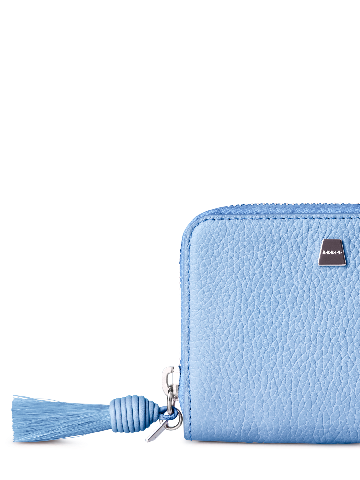 Designer Small Zip Around Wallet - Blau - Beige - Rot - Rosa