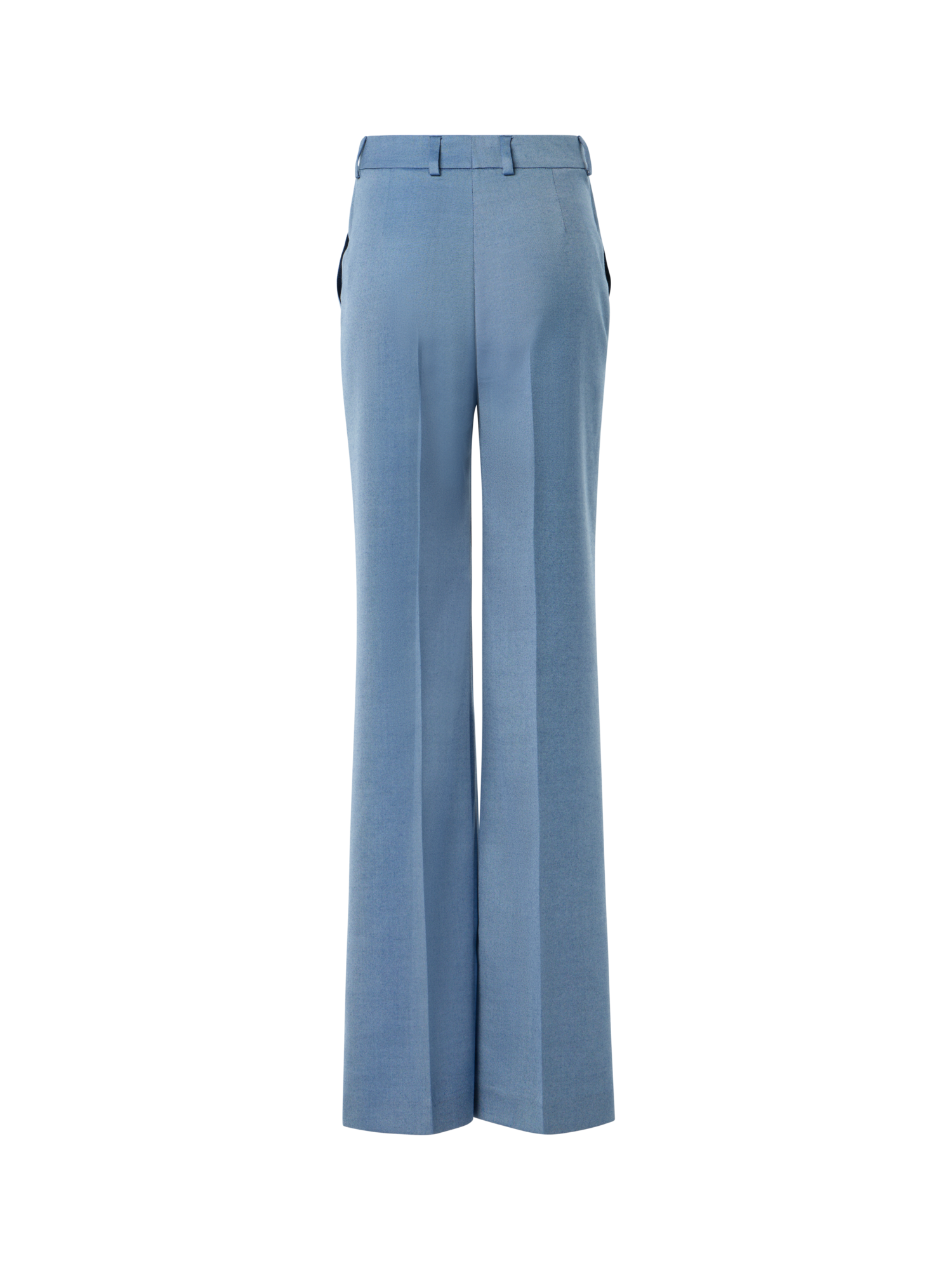 Designer Weite Hose aus Kaschmir-Seiden-Gabardine