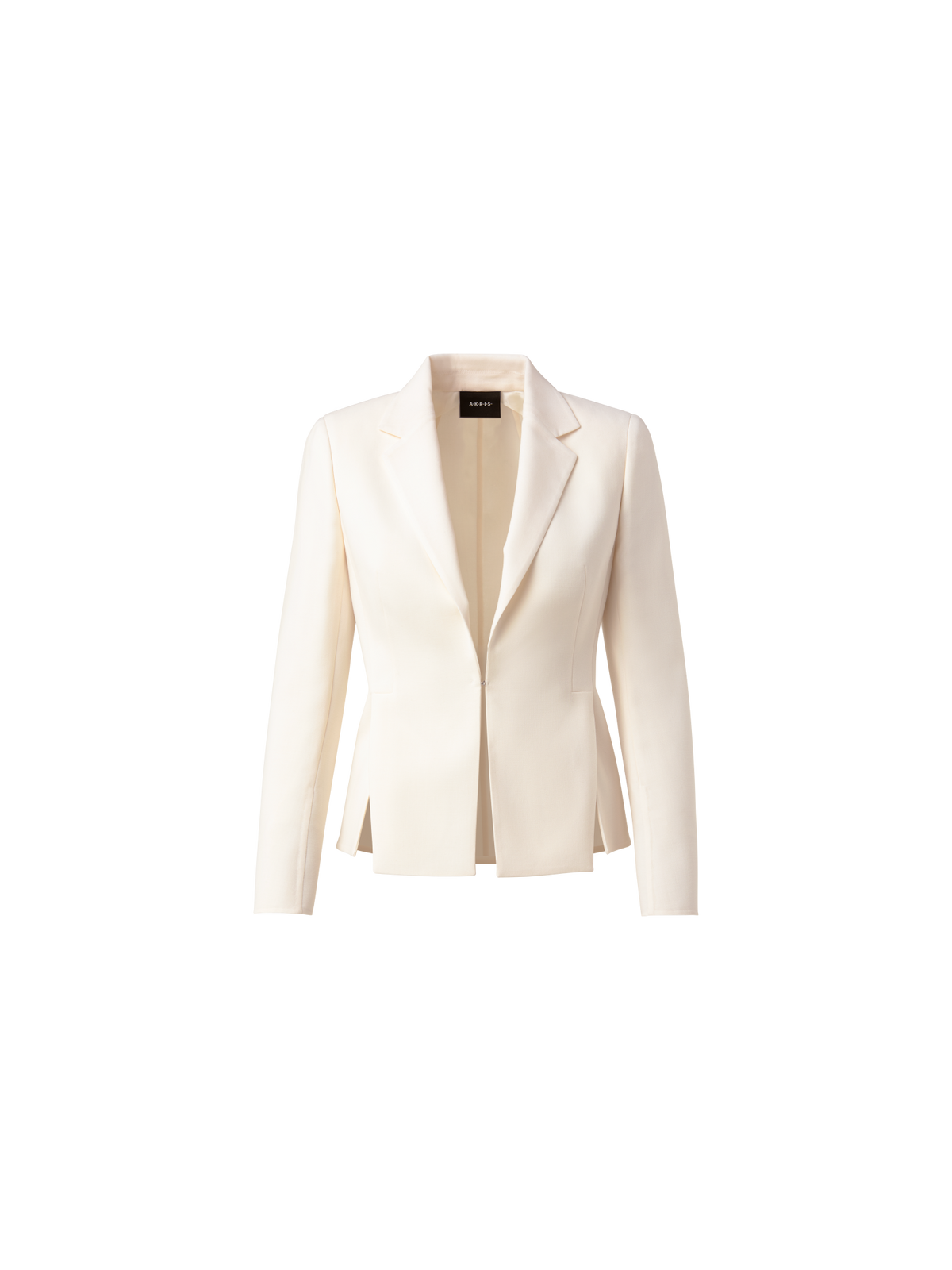 Designer Blazer aus Woll-Doubleface - Ecru - Weiss