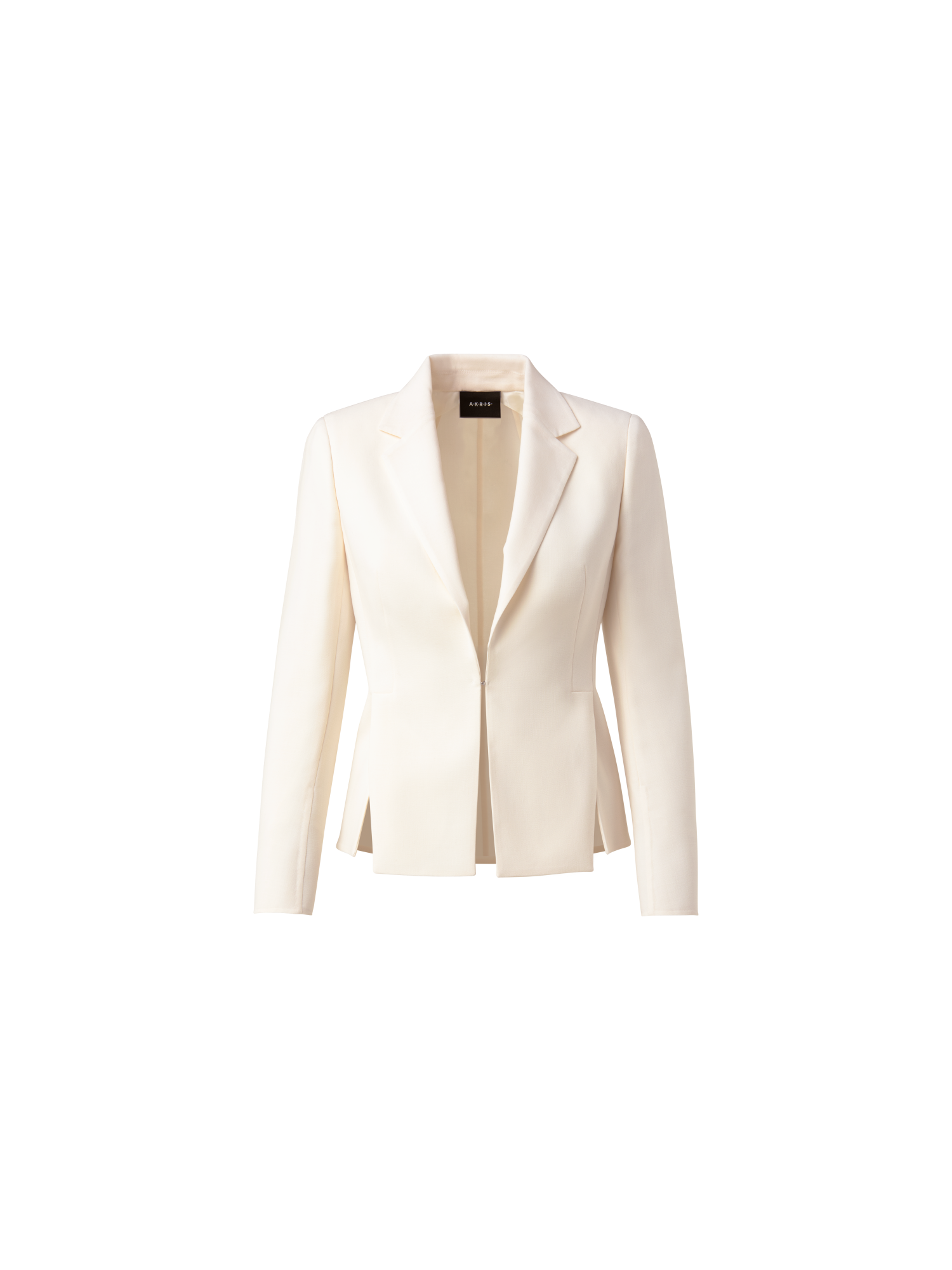 Designer Blazer aus Woll-Doubleface - Ecru - Weiss