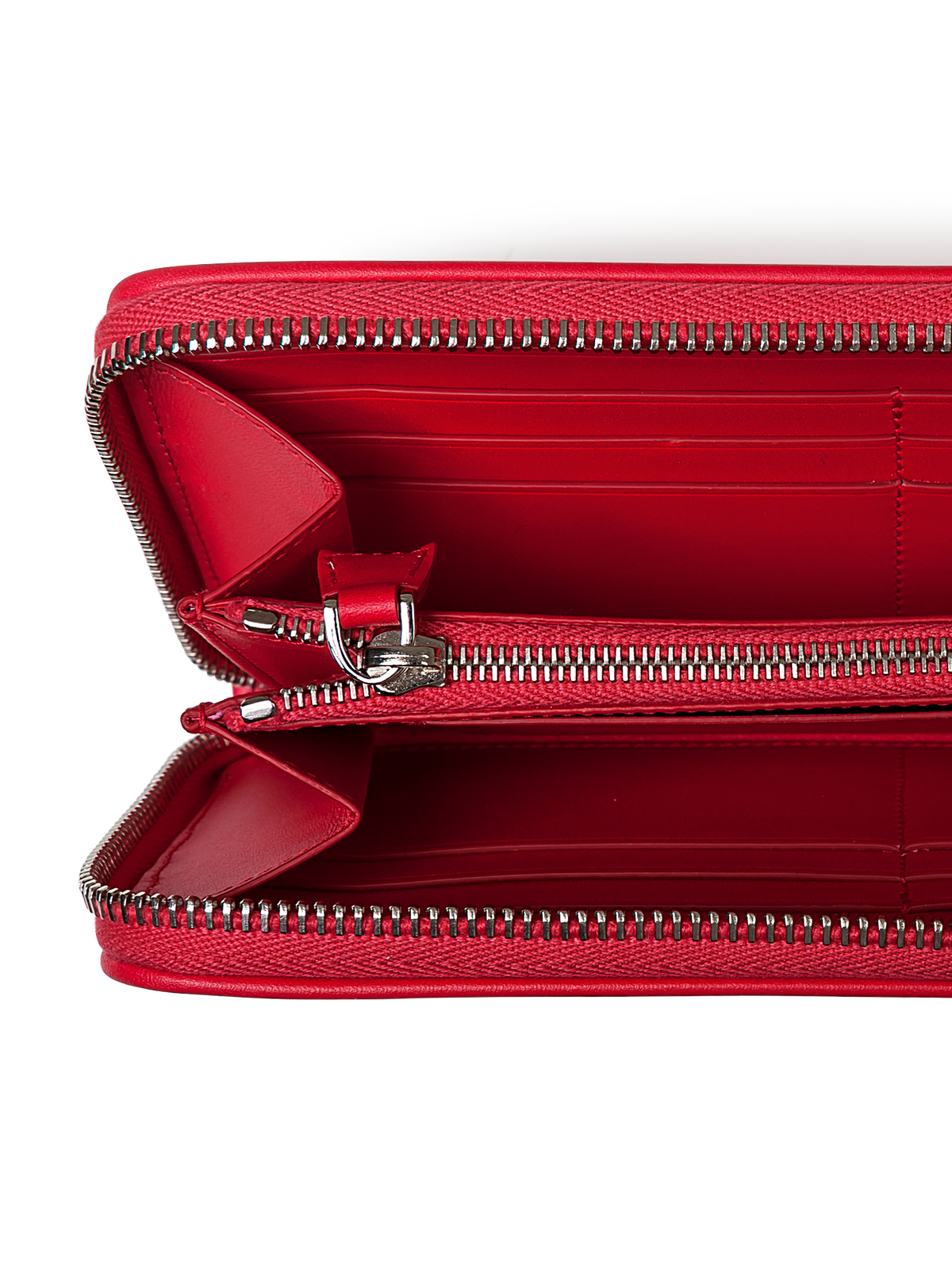 Designer Long zip wallet, 19 x 10 x 2,5 cm - Rot