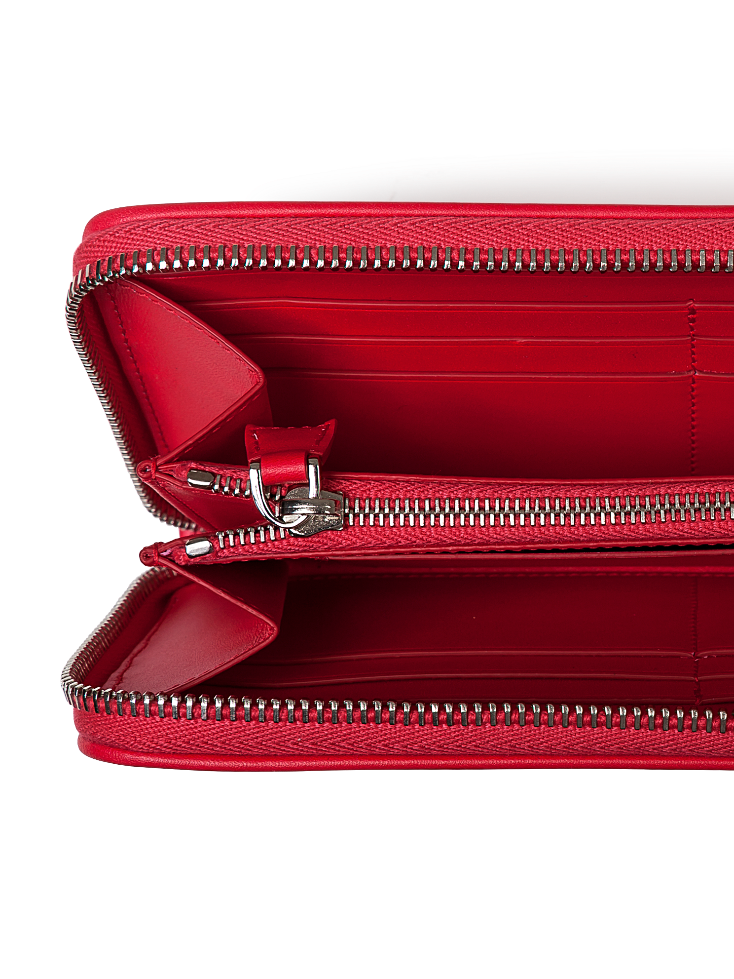 Designer Long zip wallet, 19 x 10 x 2,5 cm - Rot