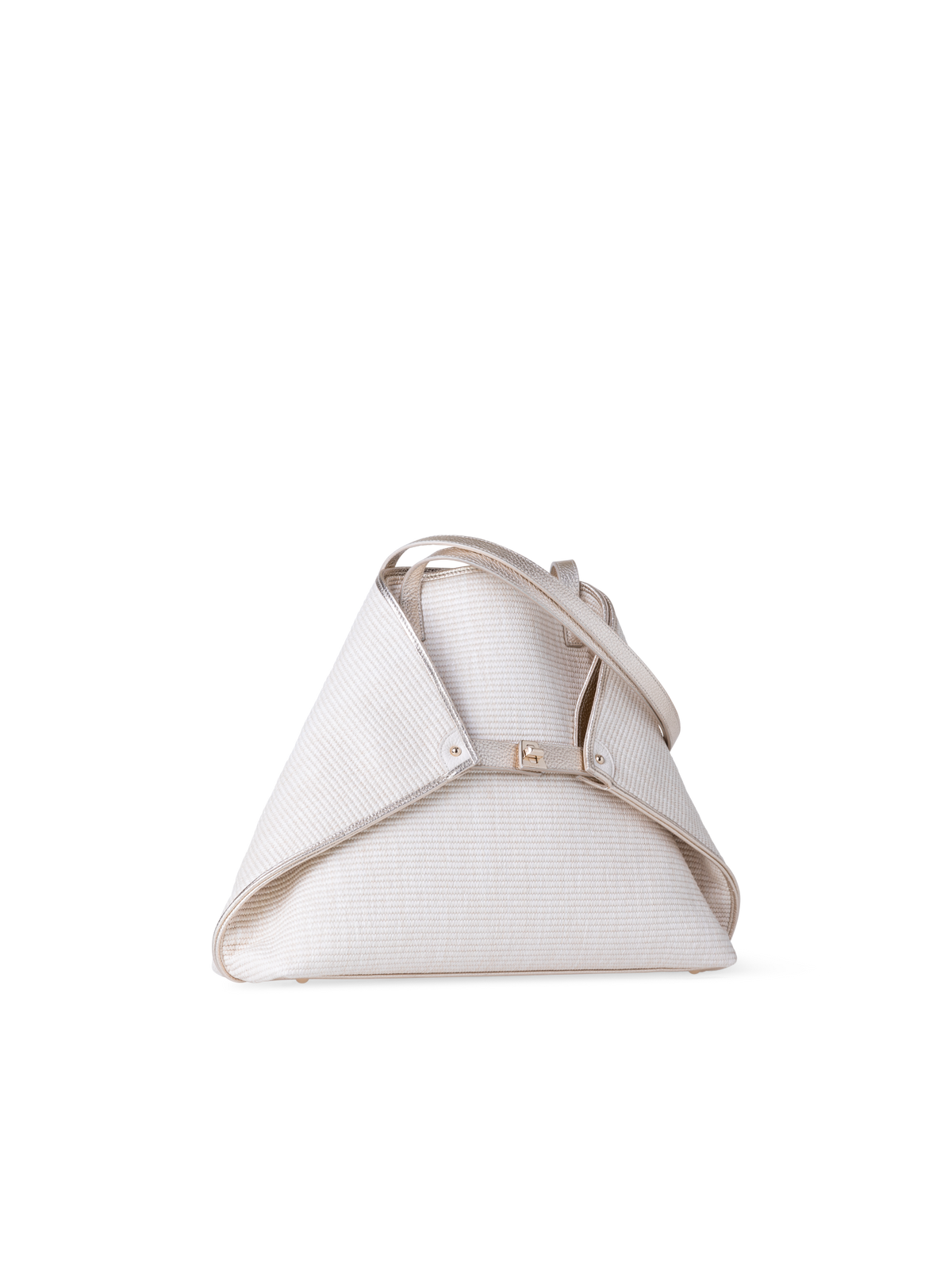 Designer Ai Medium Shoulder Tote - Silber - Ecru - Beige - Weiss