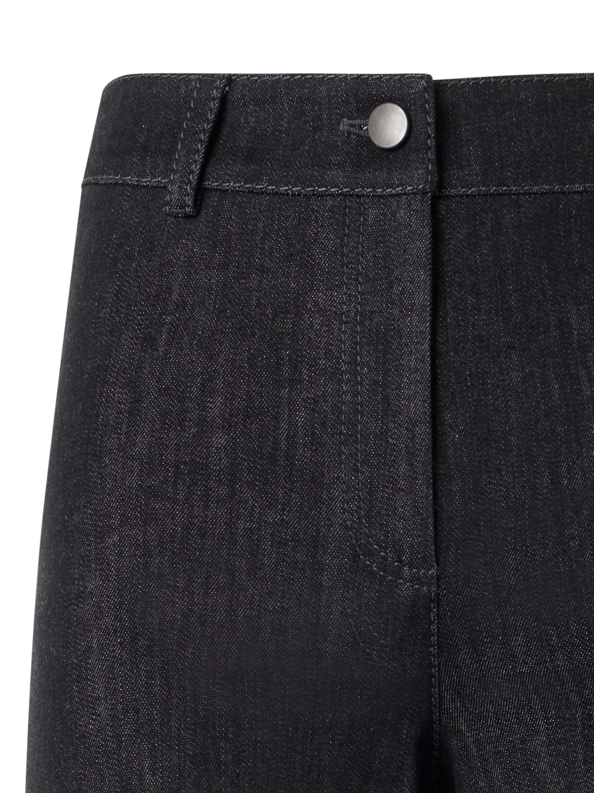 Designer Caia Straight-Leg Hose aus Hochstretch-Baumwoll-Denim - Schwarz