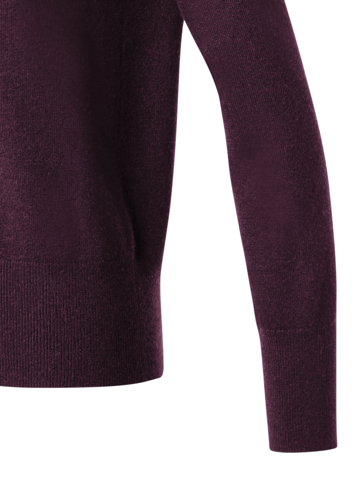 Designer Kaschmir-Pullover mit V-Ausschnitt - Violett