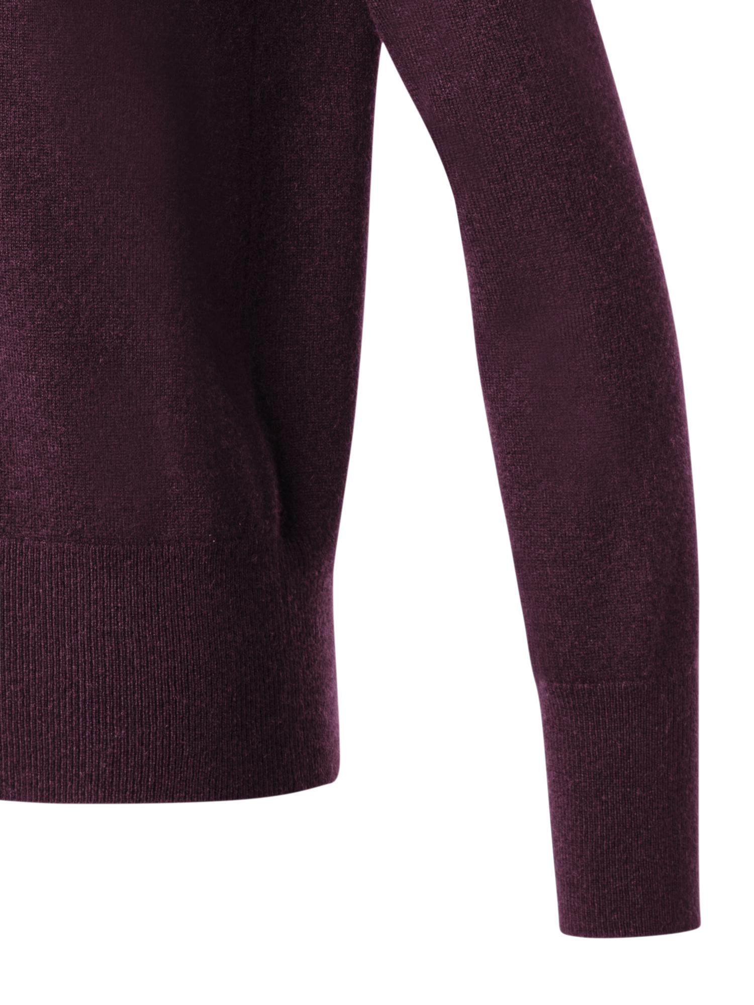 Designer Kaschmir-Pullover mit V-Ausschnitt - Violett