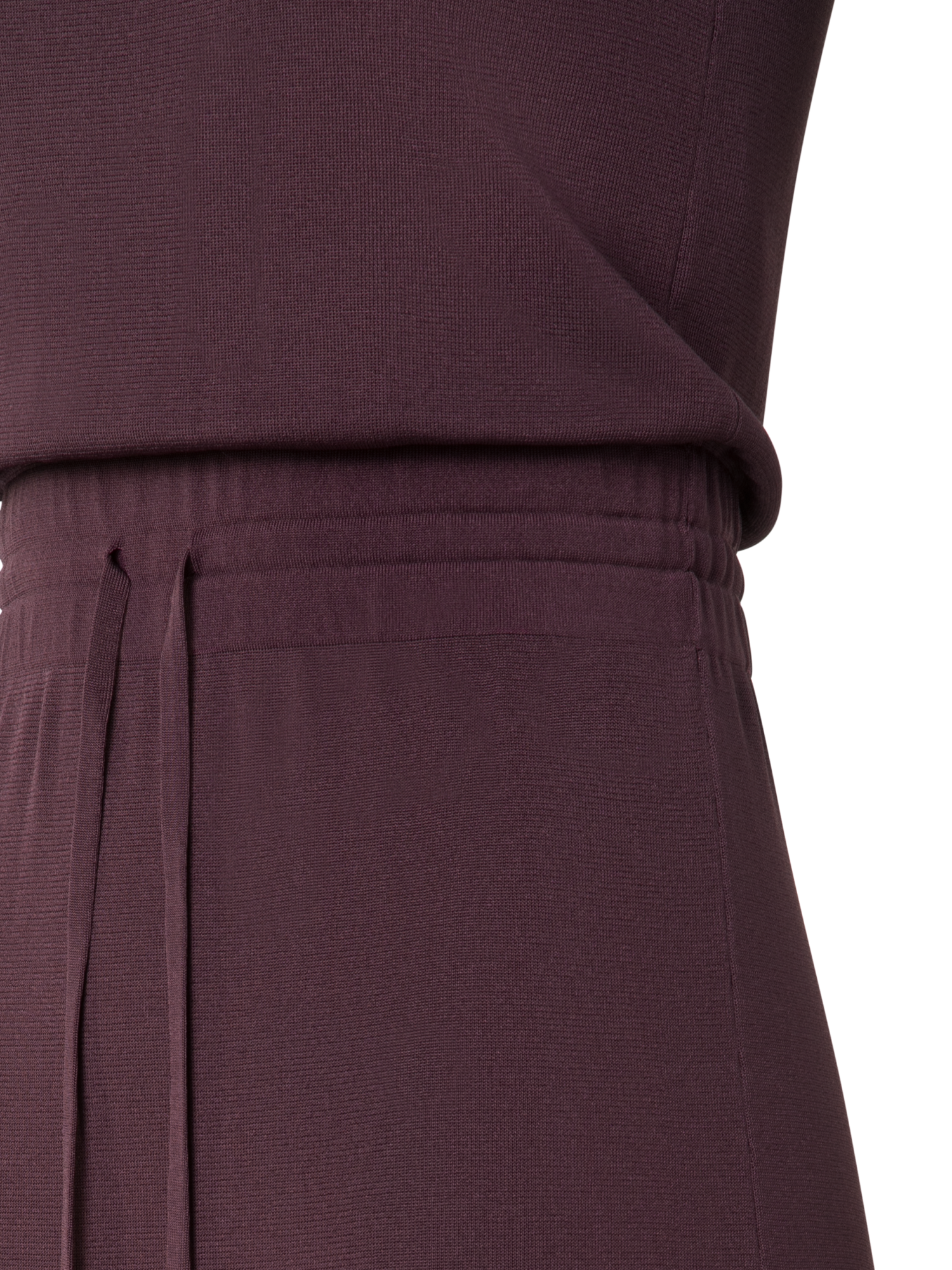 Designer Ärmelloses Midi-Strickkleid - Violett - Rot