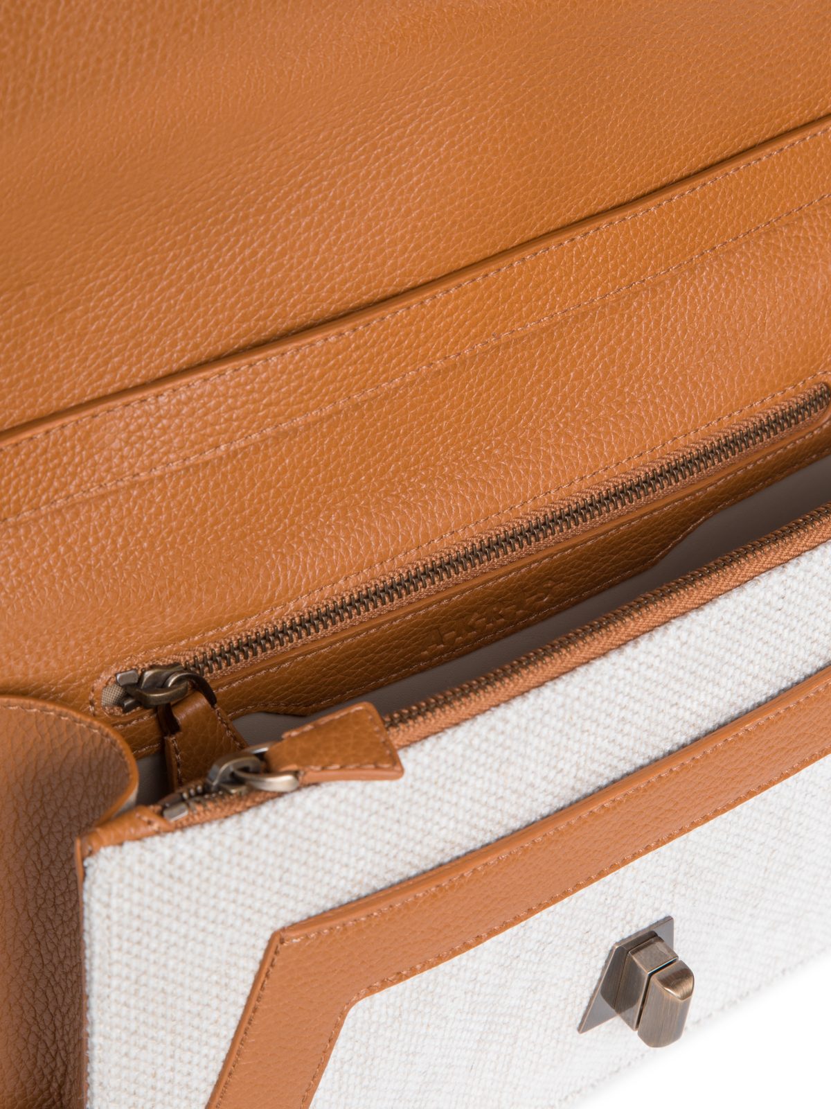 Designer Anouk City Bag - Ecru - Weiss - Braun - Bunt