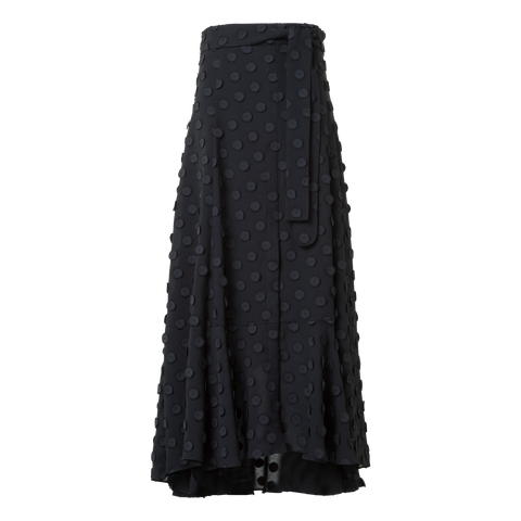 Midirock mit 3D Polka Dots