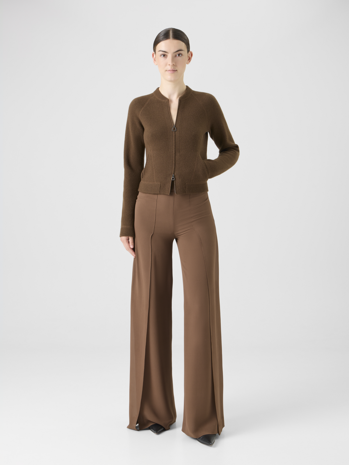 Designer Kurzer Cardigan aus Kaschmir-Piqué #editorial