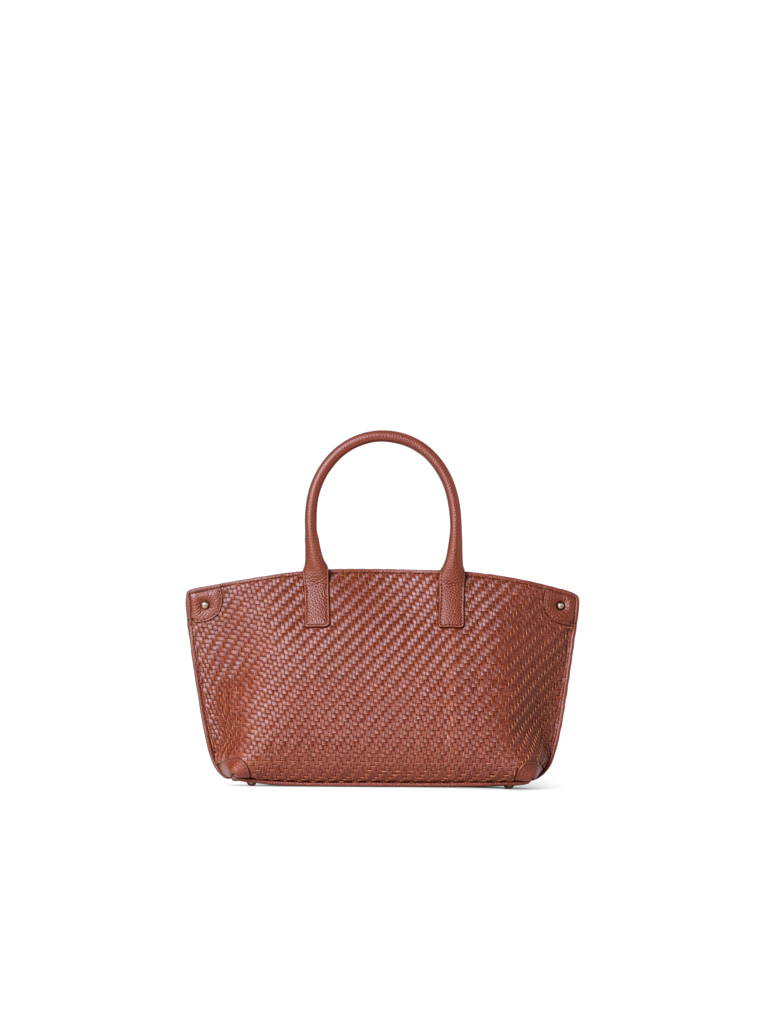 Designer Ai Little Top Handle Tote - Braun