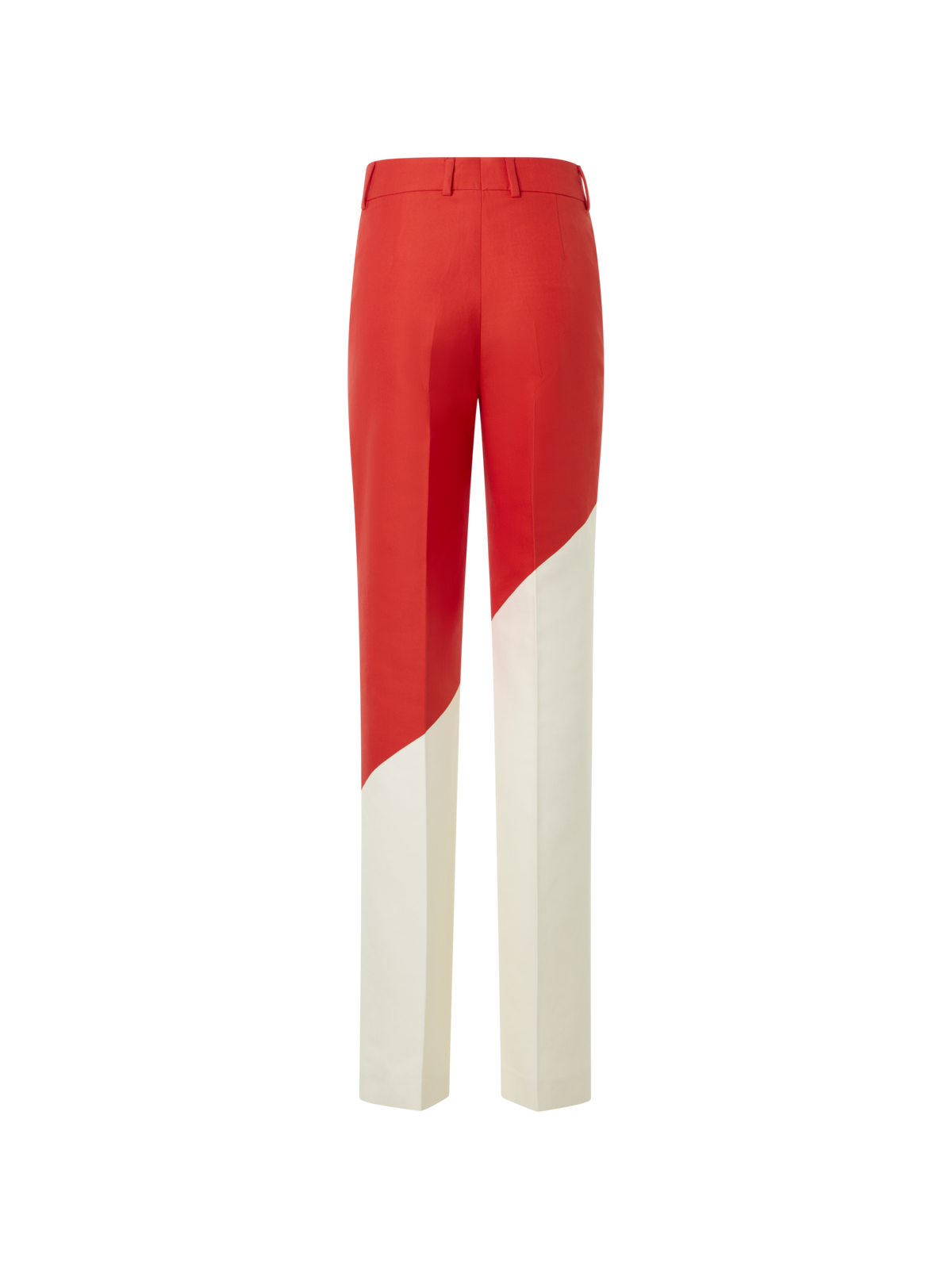 Designer Florine gerade Wide Leg Hose mit Polygon-Druck - Bunt