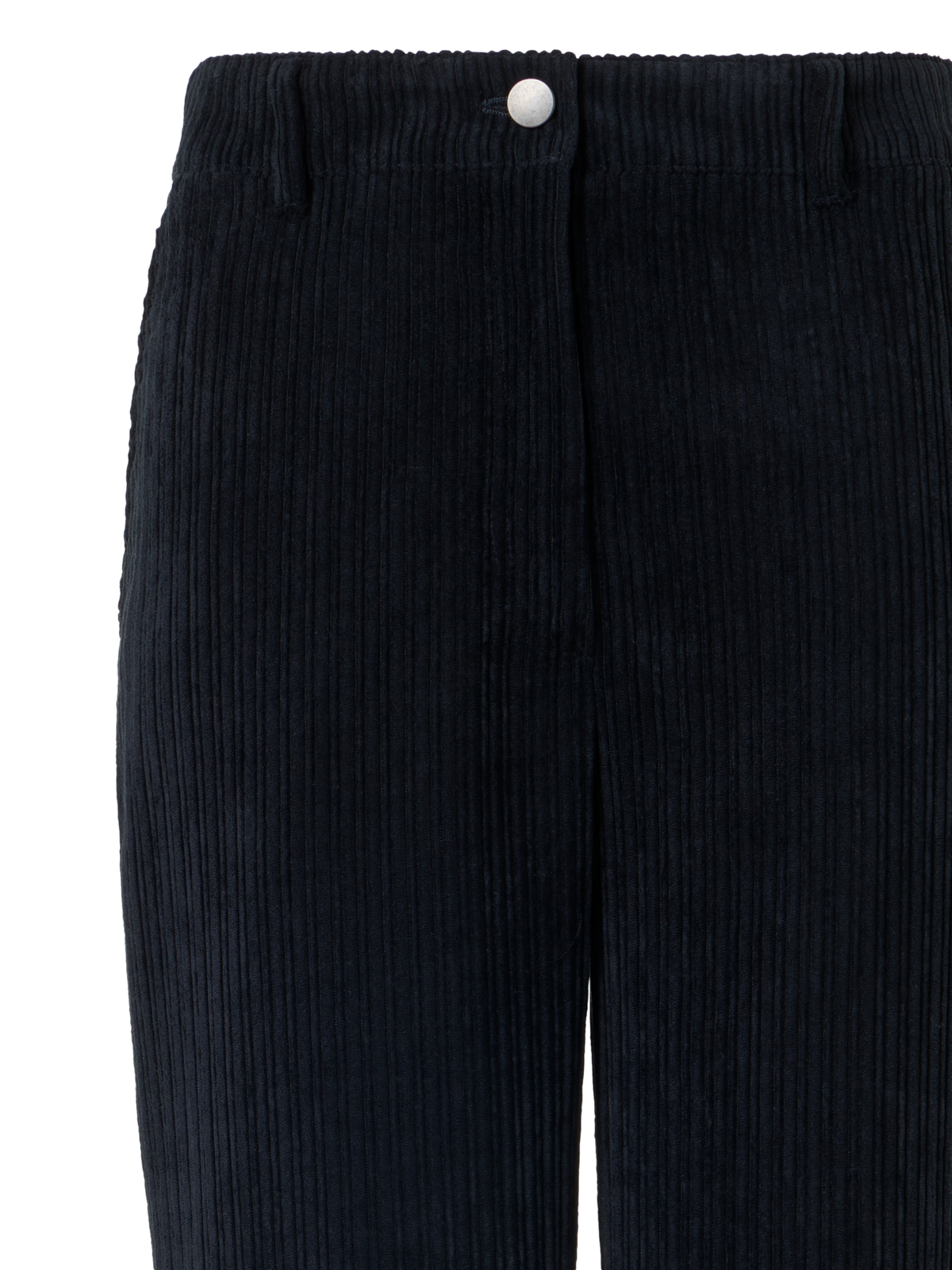 Designer Bootcut Hose aus gewaschenem Techno-Cord - Dunkelblau