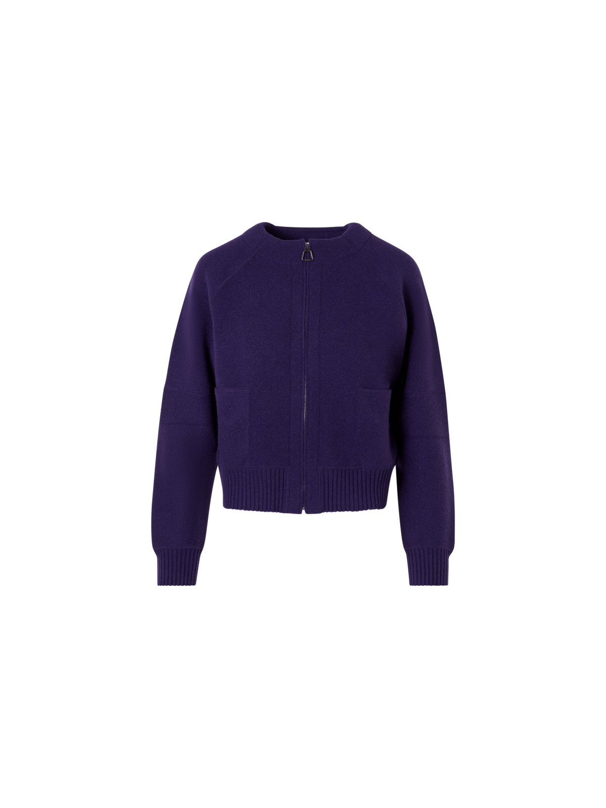 Designer Strickjacke aus Kaschmir-Piqué - Violett