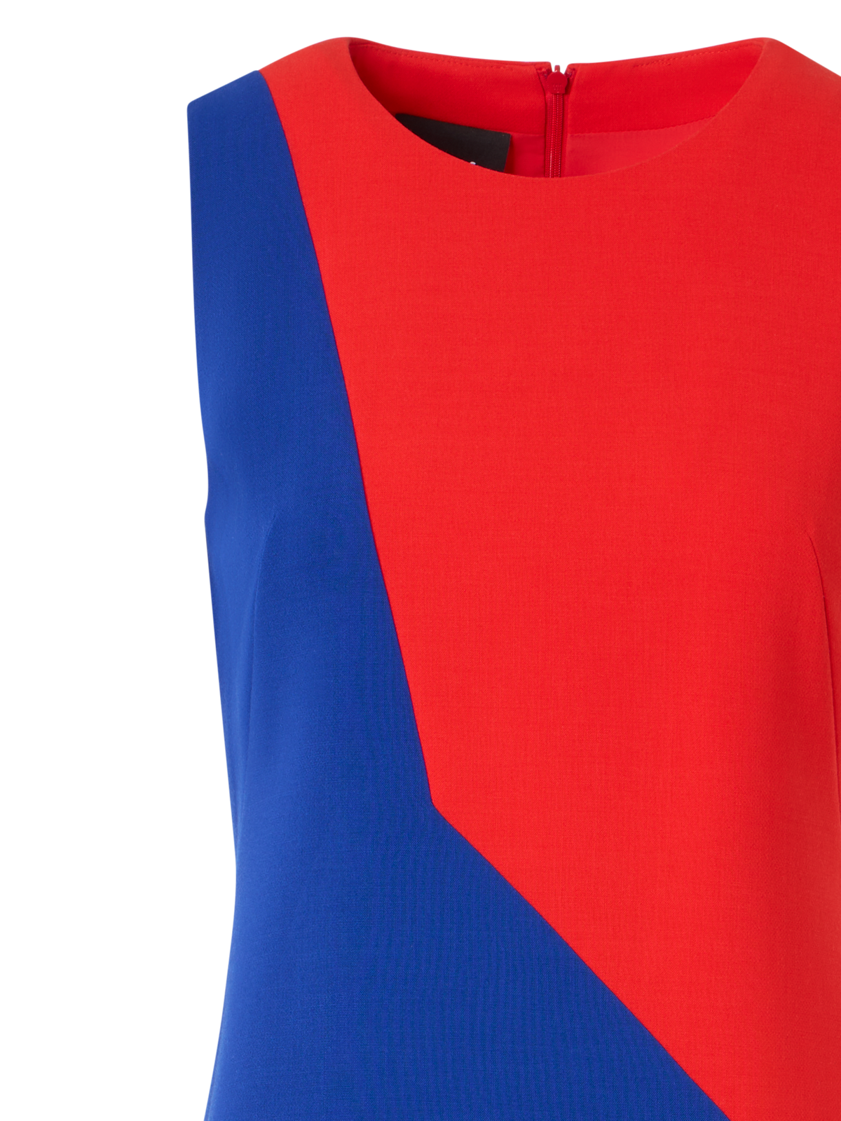 Designer Midi-Etuikleid mit Polygon-Patchwork - Bunt