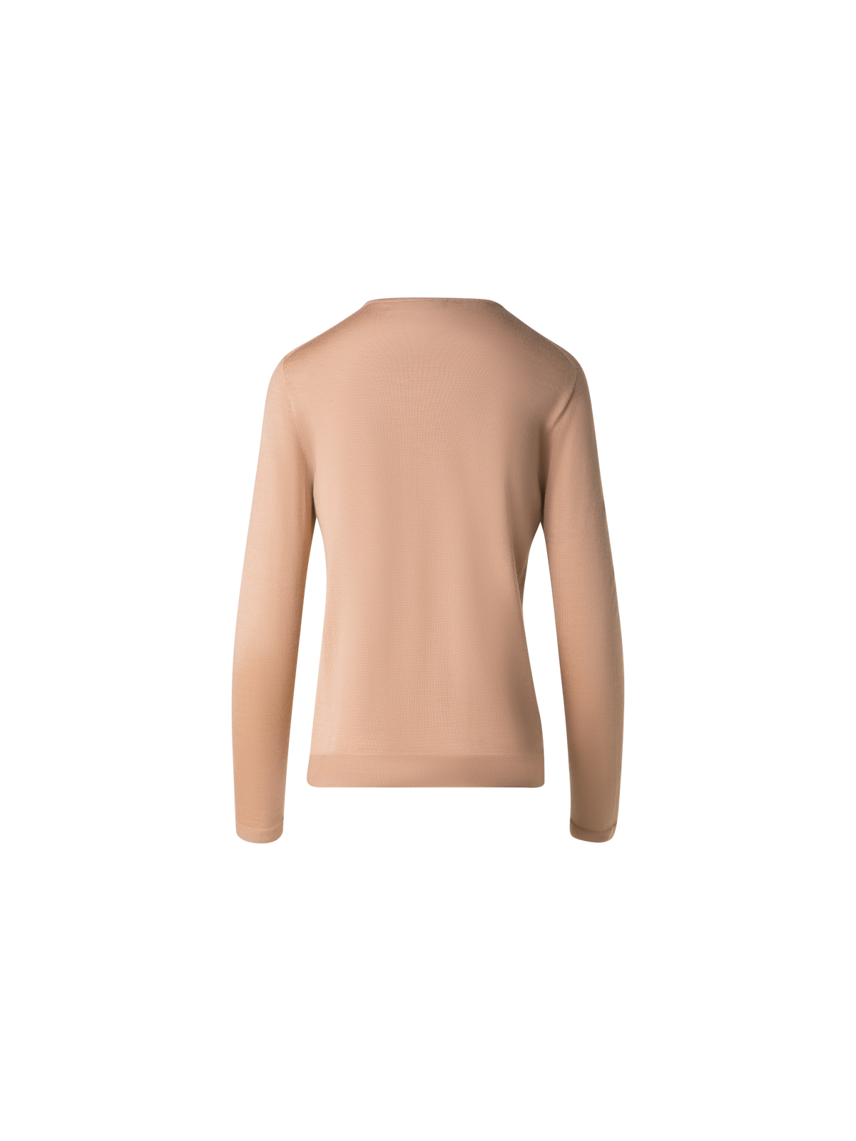 Designer Nahtloser Pullover aus Kaschmir und Seide - Beige
