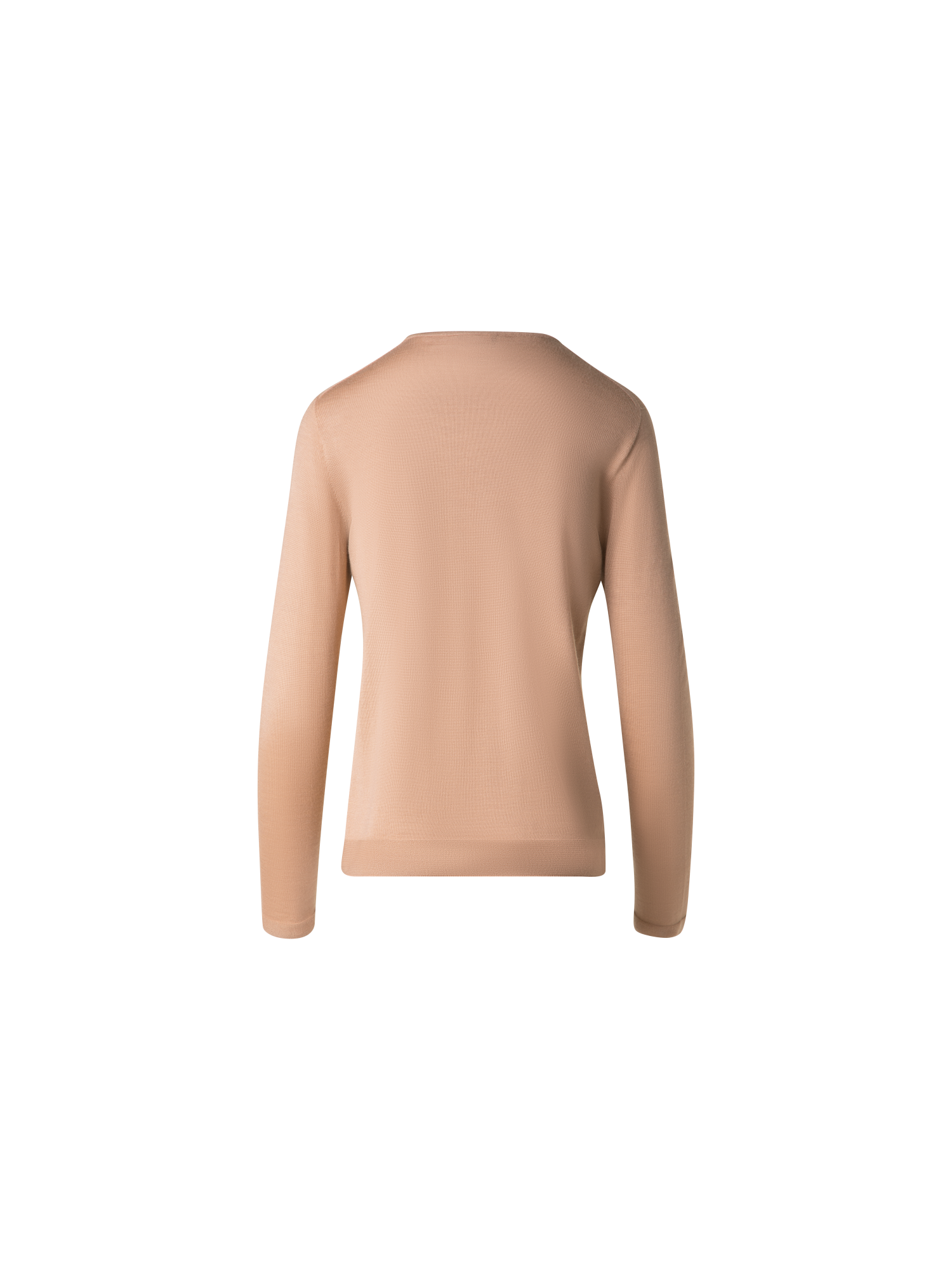 Designer Nahtloser Pullover aus Kaschmir und Seide - Beige