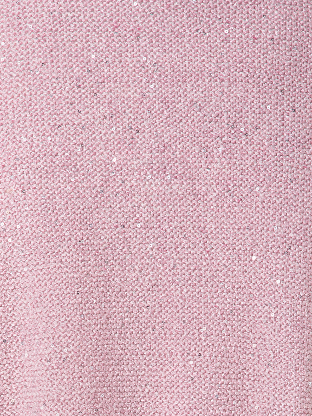 Designer Leinen-Baumwoll-Cardigan mit Micro-Pailletten - Rosa