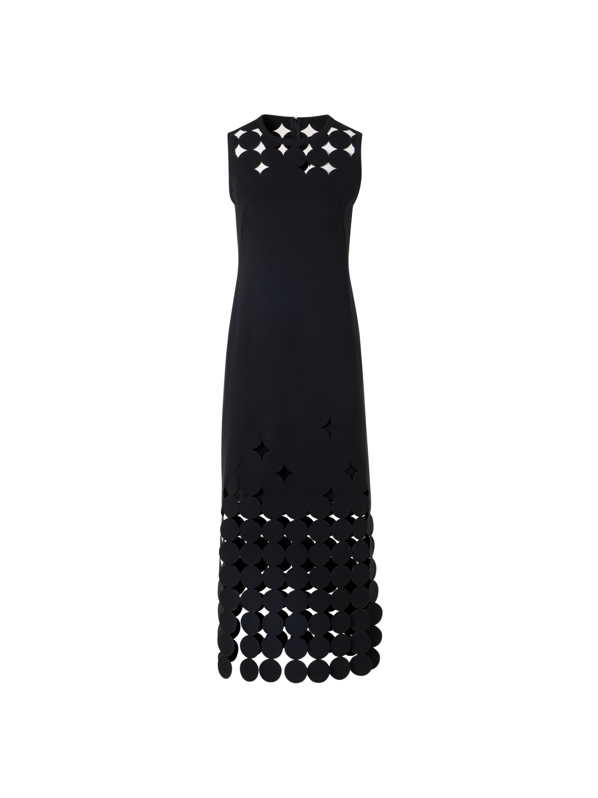 Designer Jerseykleid mit Cut-out Detail - Schwarz