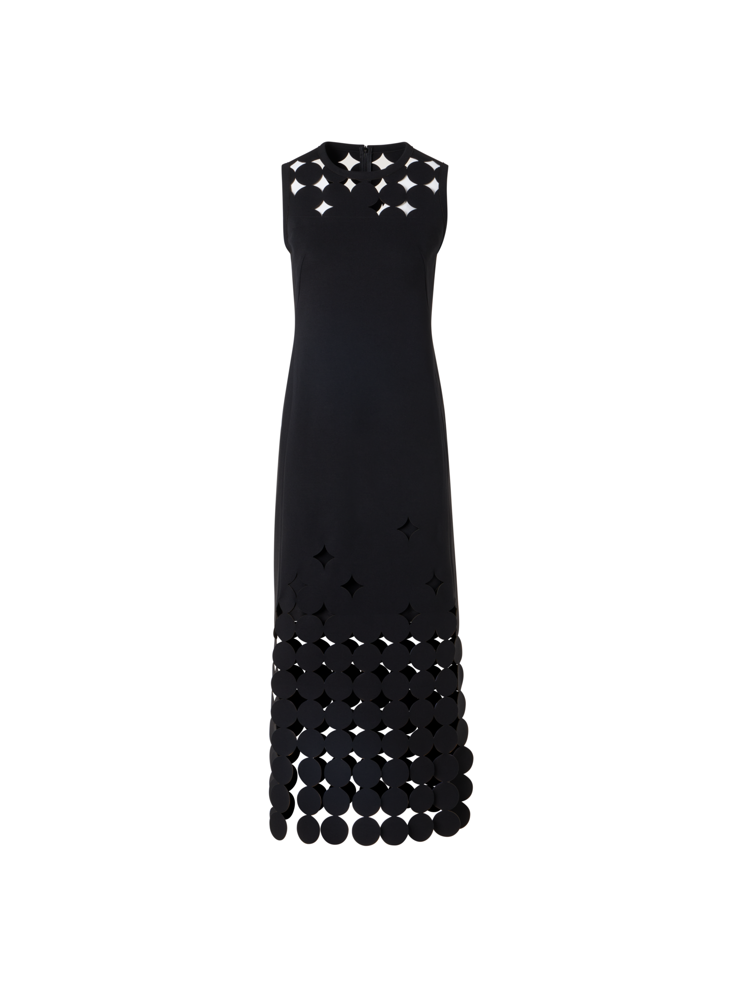 Designer Jerseykleid mit Cut-out Detail - Schwarz