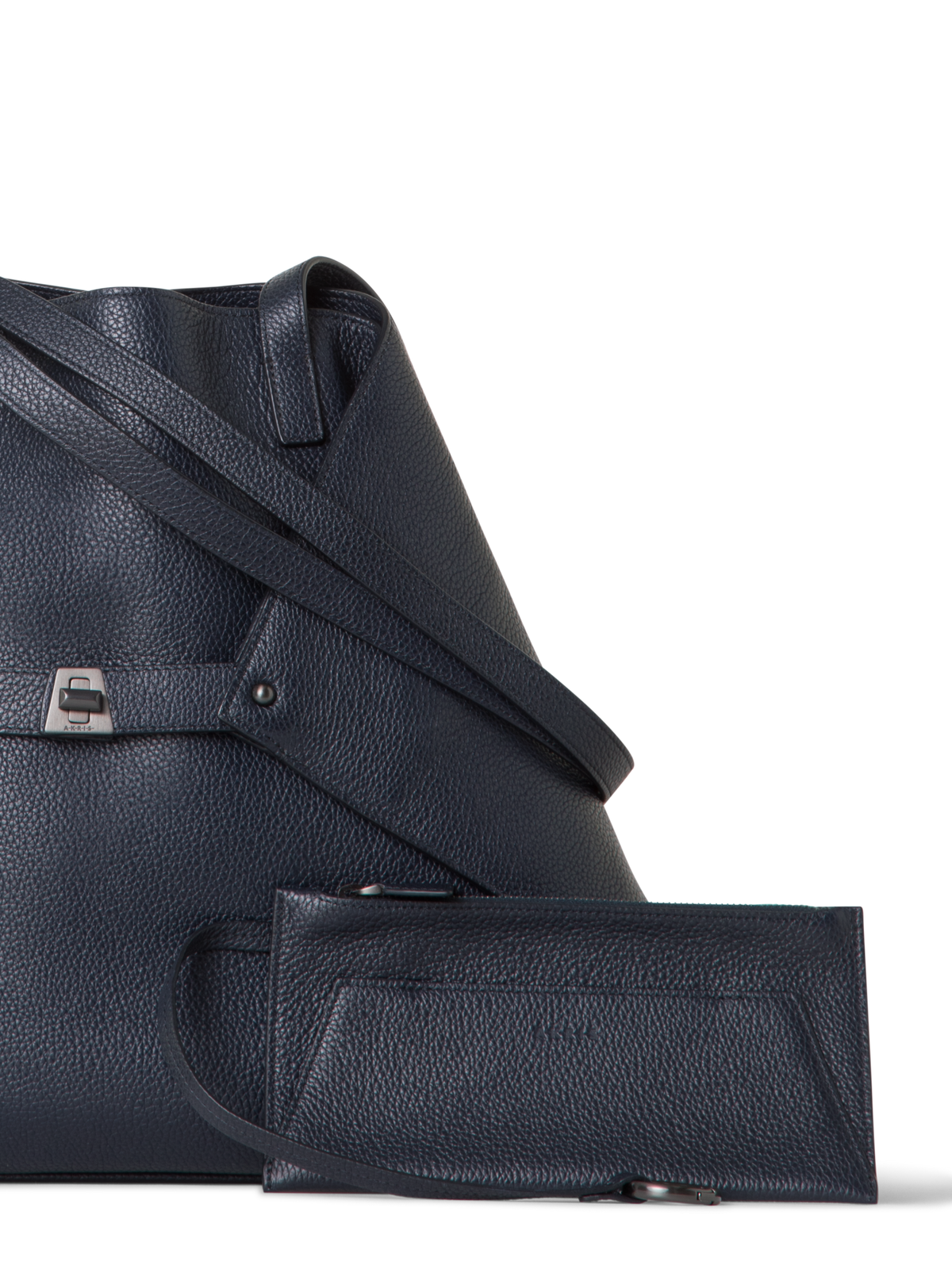 Designer Ai Medium Shoulder Tote - Dunkelblau - Blau