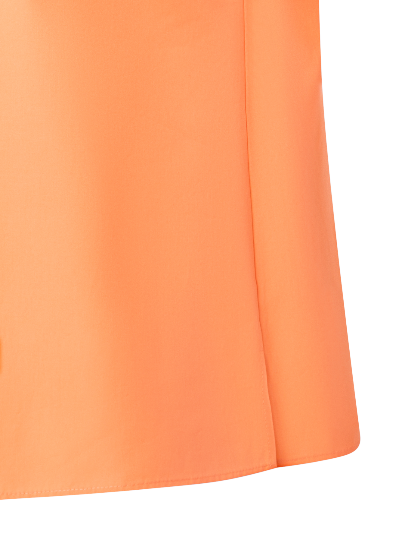 Designer Baumwollbluse mit Kragenknoten - Orange