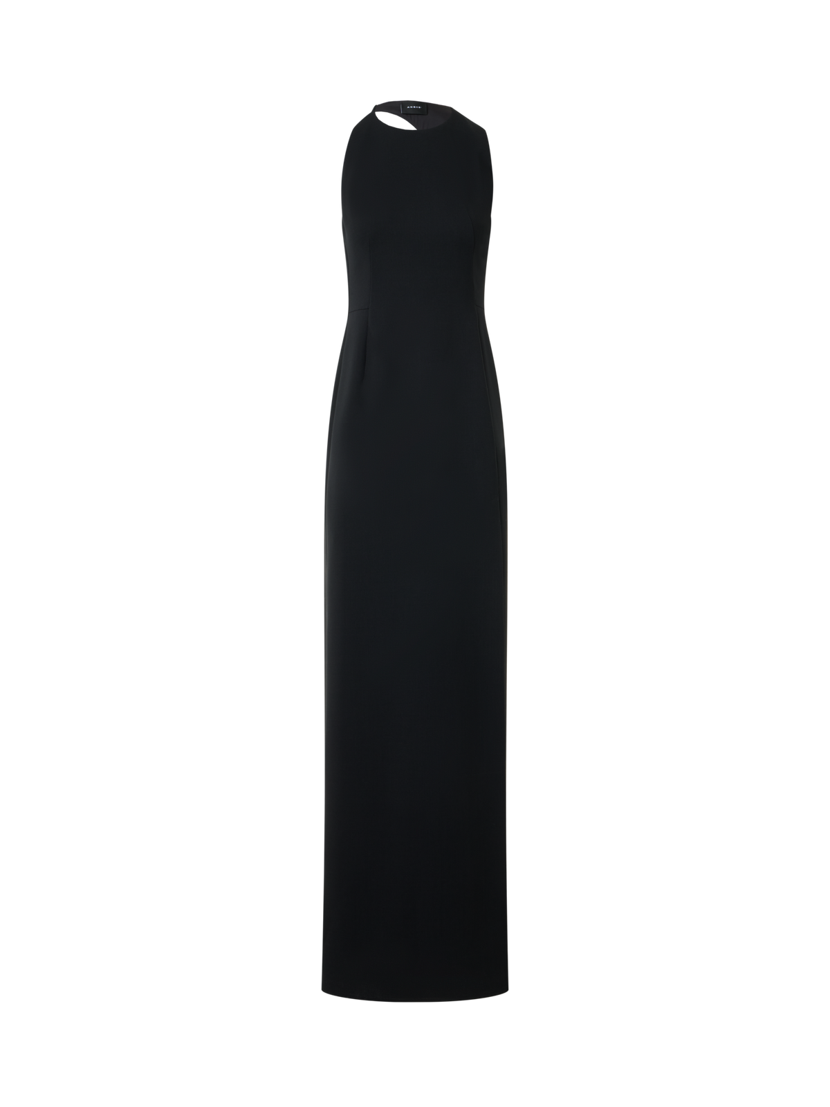 Designer Abendkleid mit Orbit-Cutout am Rücken - Schwarz