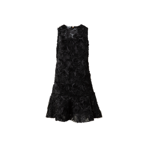 Cocktailkleid mit 3D Carnation Stickerei