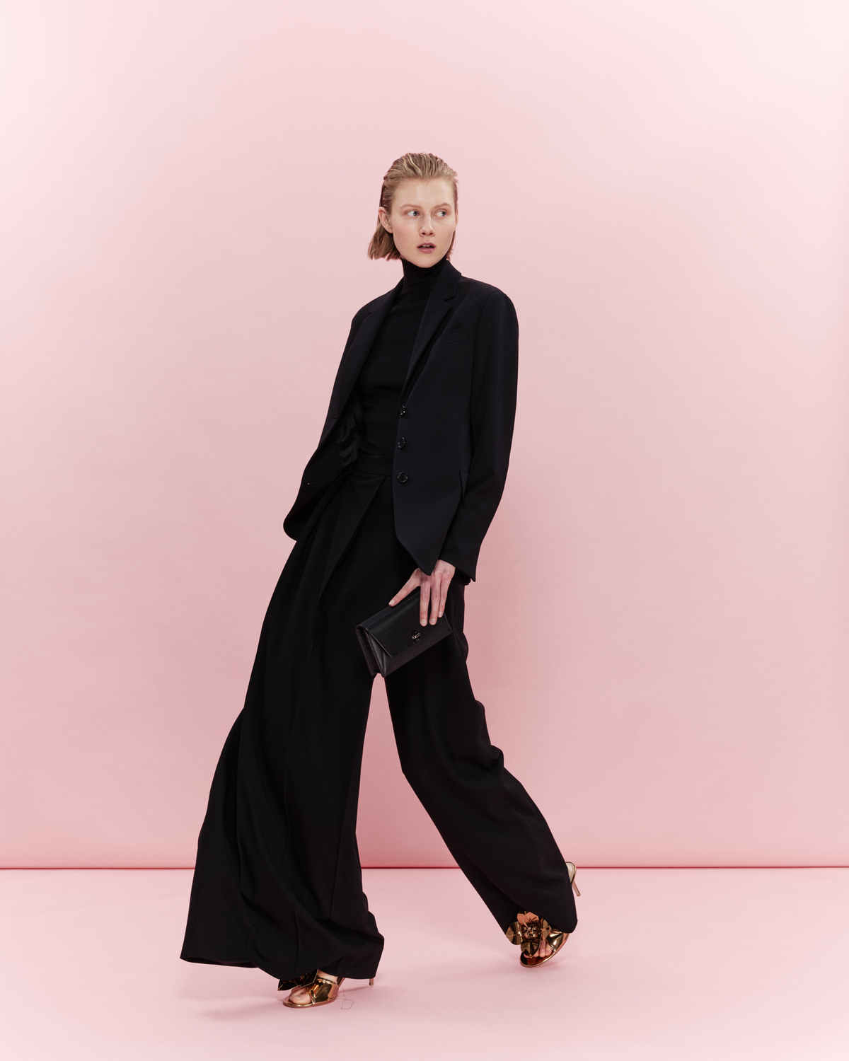 Designer Anouk Envelope Clutch mit Rosshaar-Überschlag - Schwarz #editorial