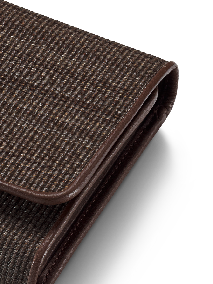 Designer Tri-Fold Portemonnaie aus Rosshaar