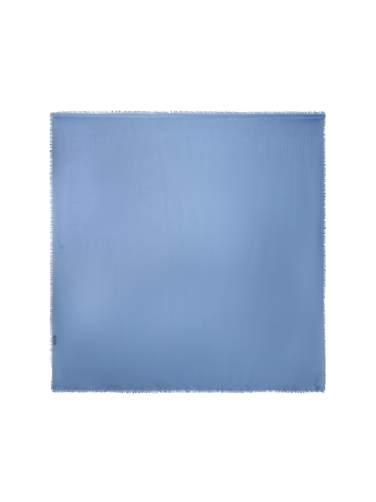 Designer Kaschmir-Seidenschal mit Lurex-Rahmen - Blau