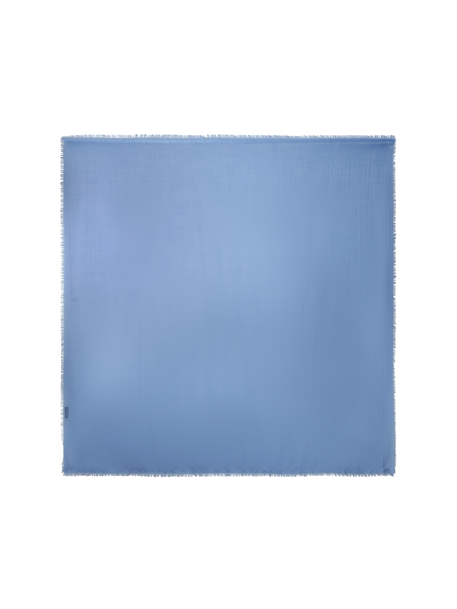 Designer Kaschmir-Seidenschal mit Lurex-Rahmen - Blau