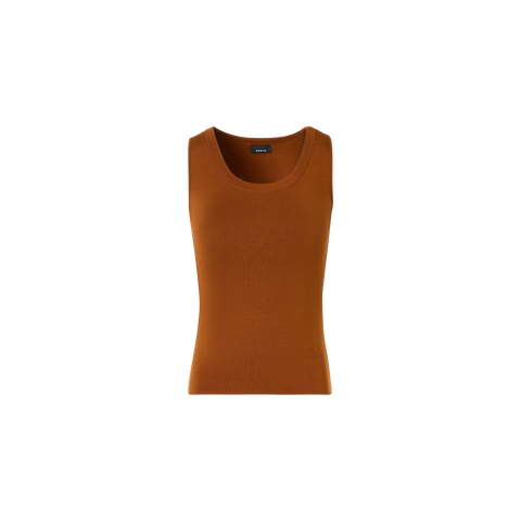 Strick-Tank-Top aus Seiden-Stretch