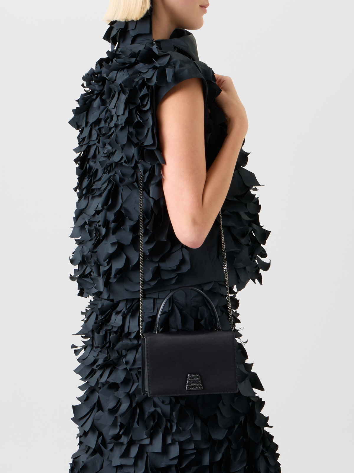 Designer Alice Mini Top Handle Tasche - Schwarz #editorial