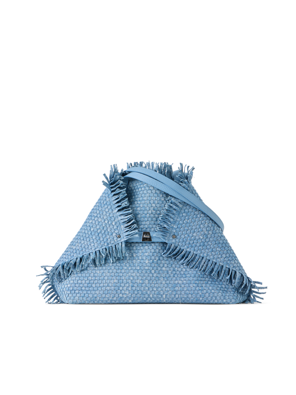 Designer Ai Medium Shoulder Tote - Blau
