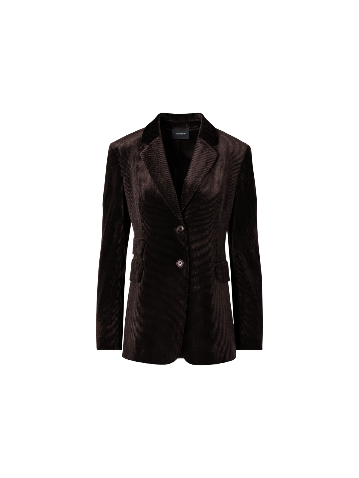 Designer Jacke aus fliessendem Cord - Braun