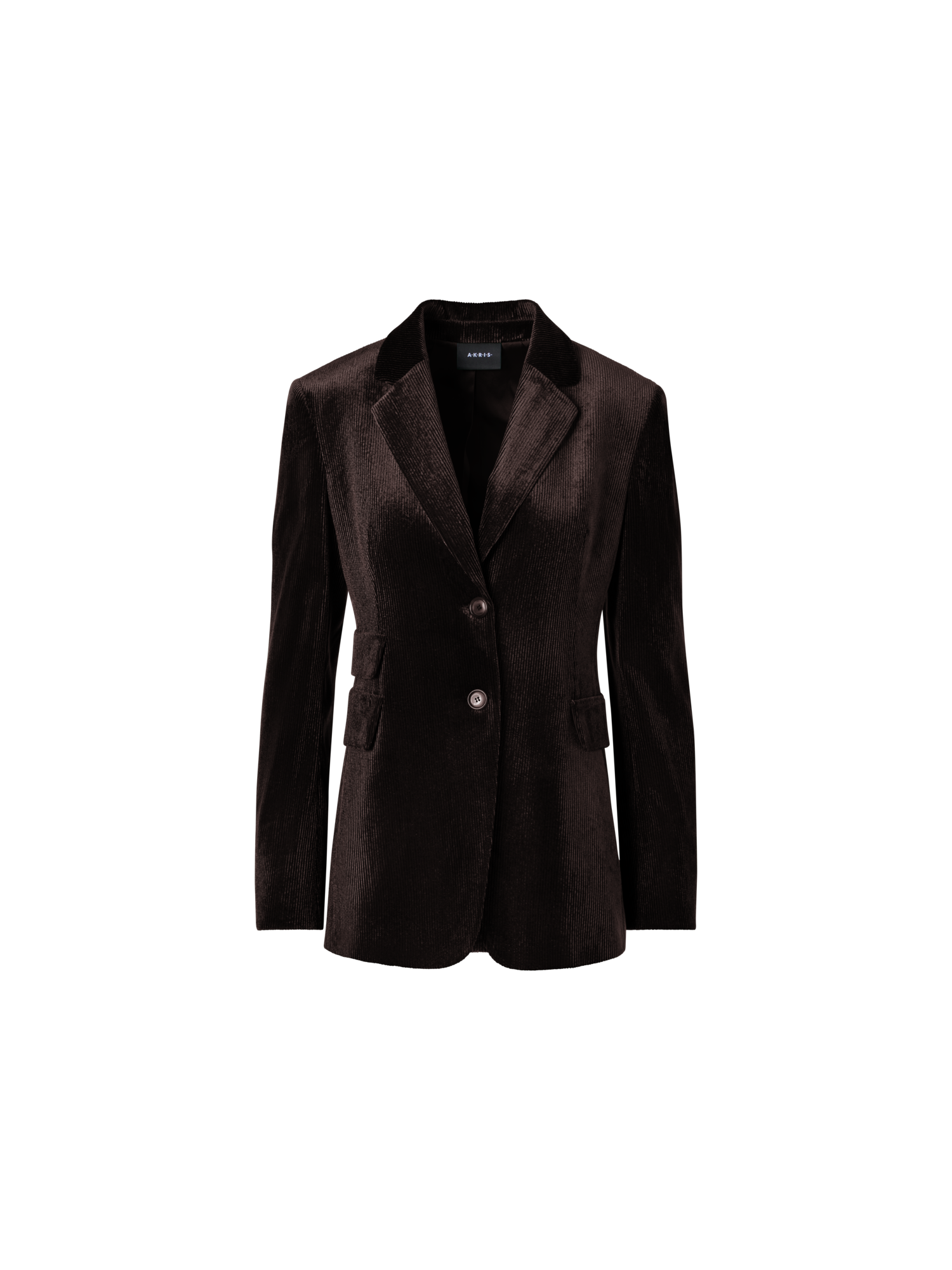 Designer Jacke aus fliessendem Cord - Braun