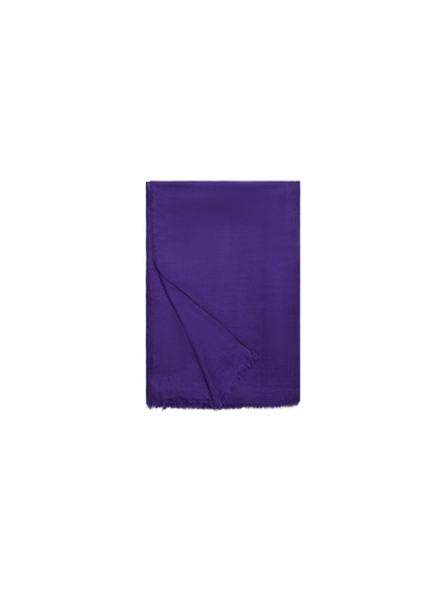 Designer Schal aus Kaschmir-Seide - Violett