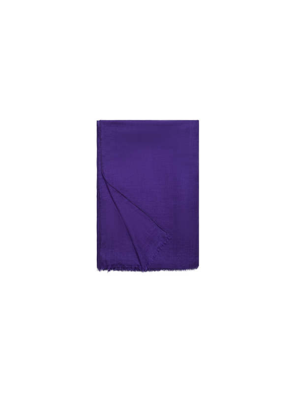 Designer Schal aus Kaschmir-Seide - Violett